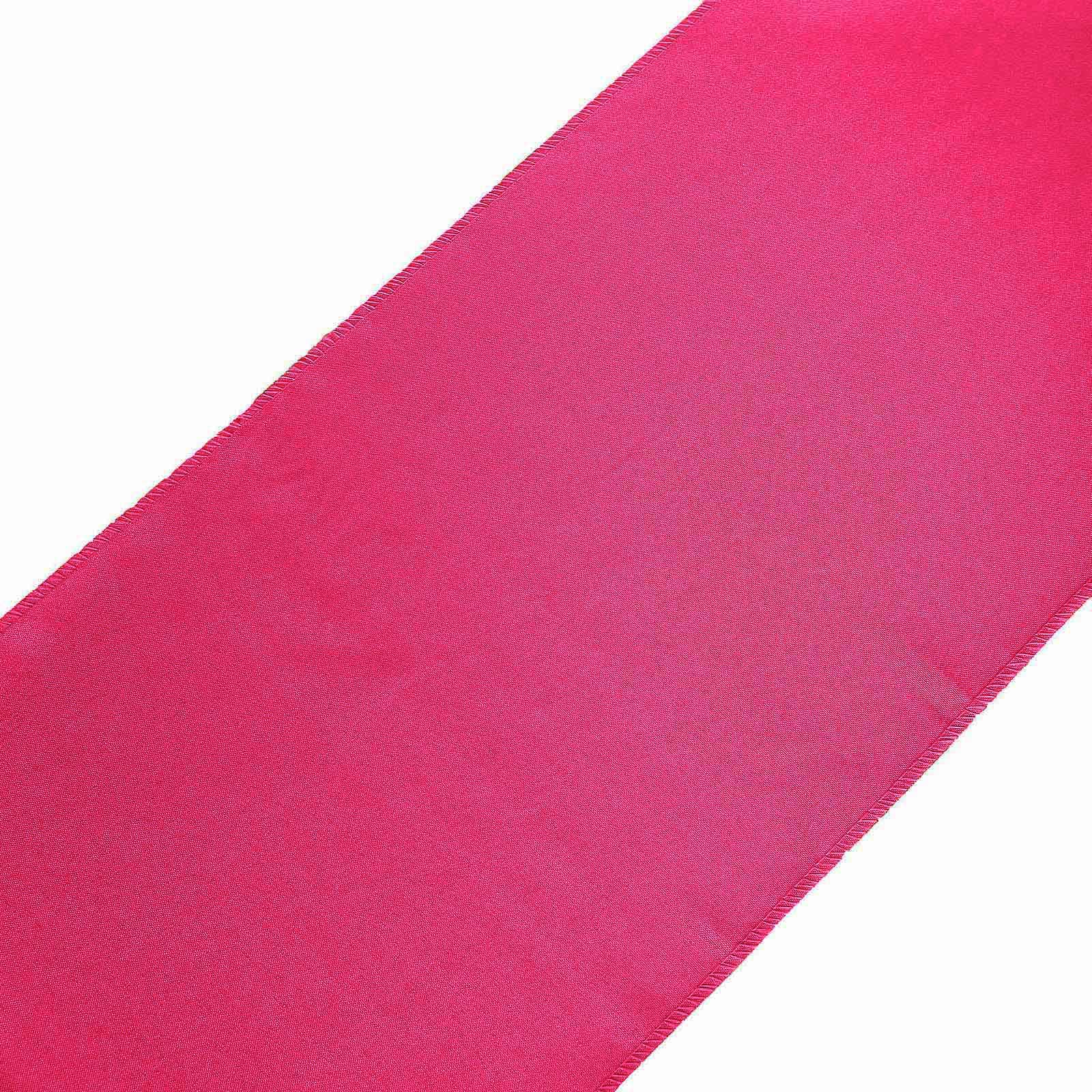 Polyester Table Runner 12"x108" Fuchsia - Wrinkle-Resistant & Durable Table Decor - Image 7
