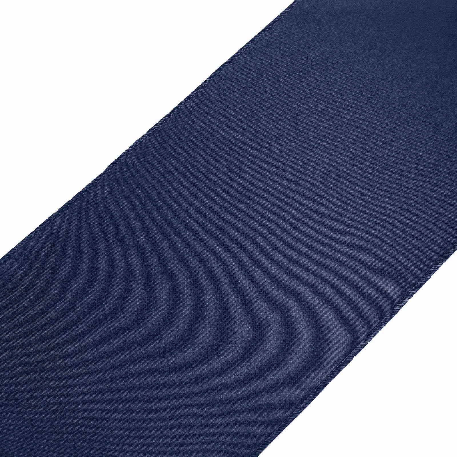 Polyester Table Runner 12"x108" Navy Blue - Wrinkle-Resistant & Durable Table Decor - Image 7