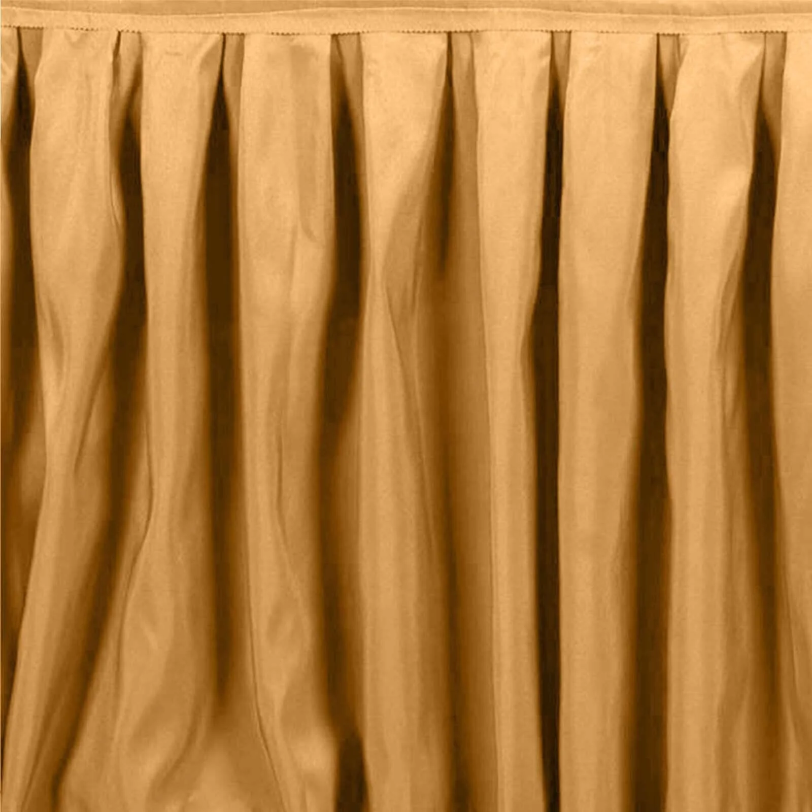 Polyester Table Skirt 14ft Gold - Stylish Pleated Table Cover - Image 7