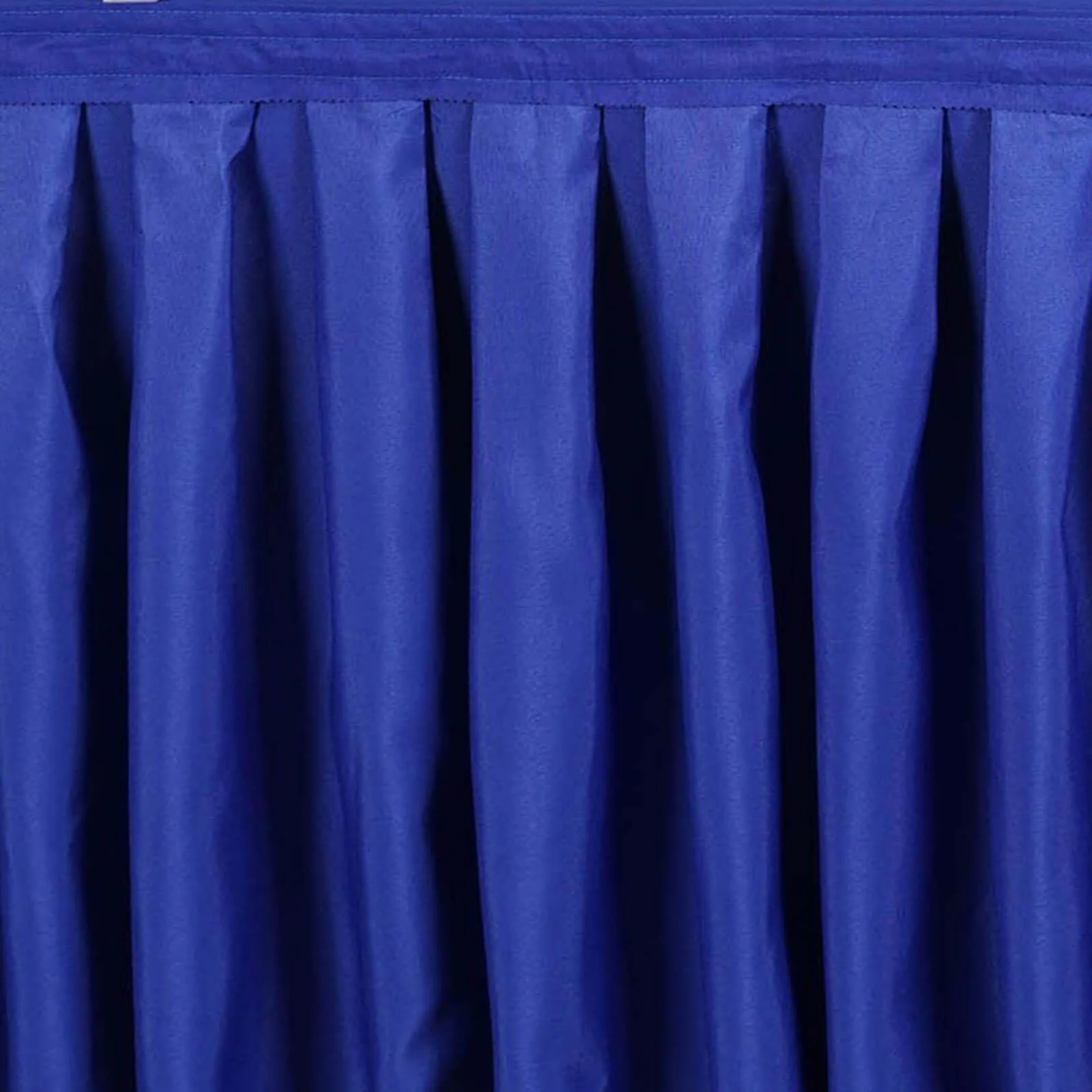 Polyester Table Skirt 14ft Royal Blue - Stylish Pleated Table Cover - Image 6