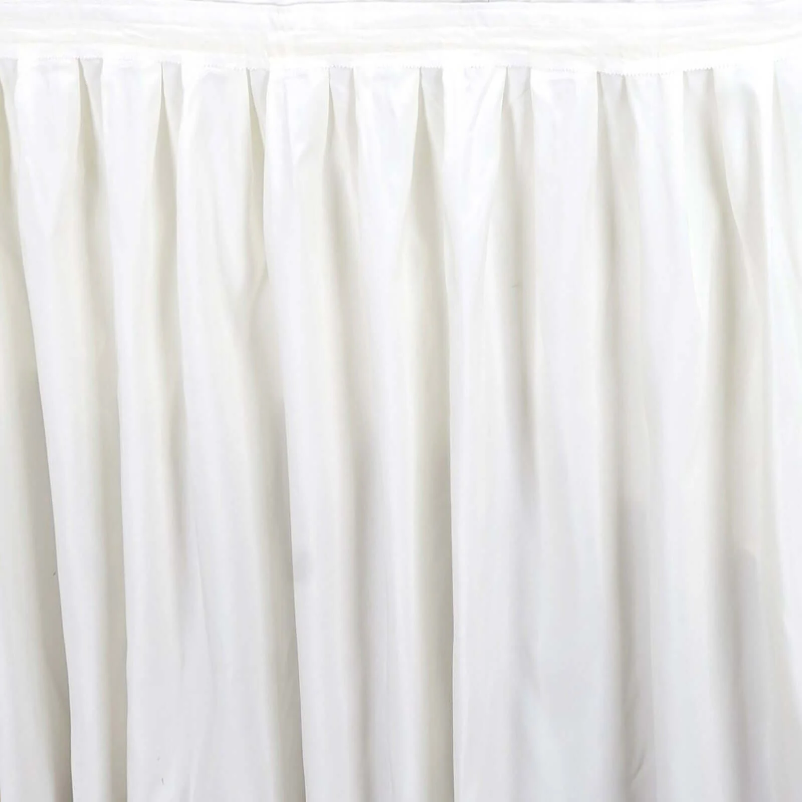 Polyester Table Skirt 17ft Ivory - Stylish Pleated Table Cover - Image 7