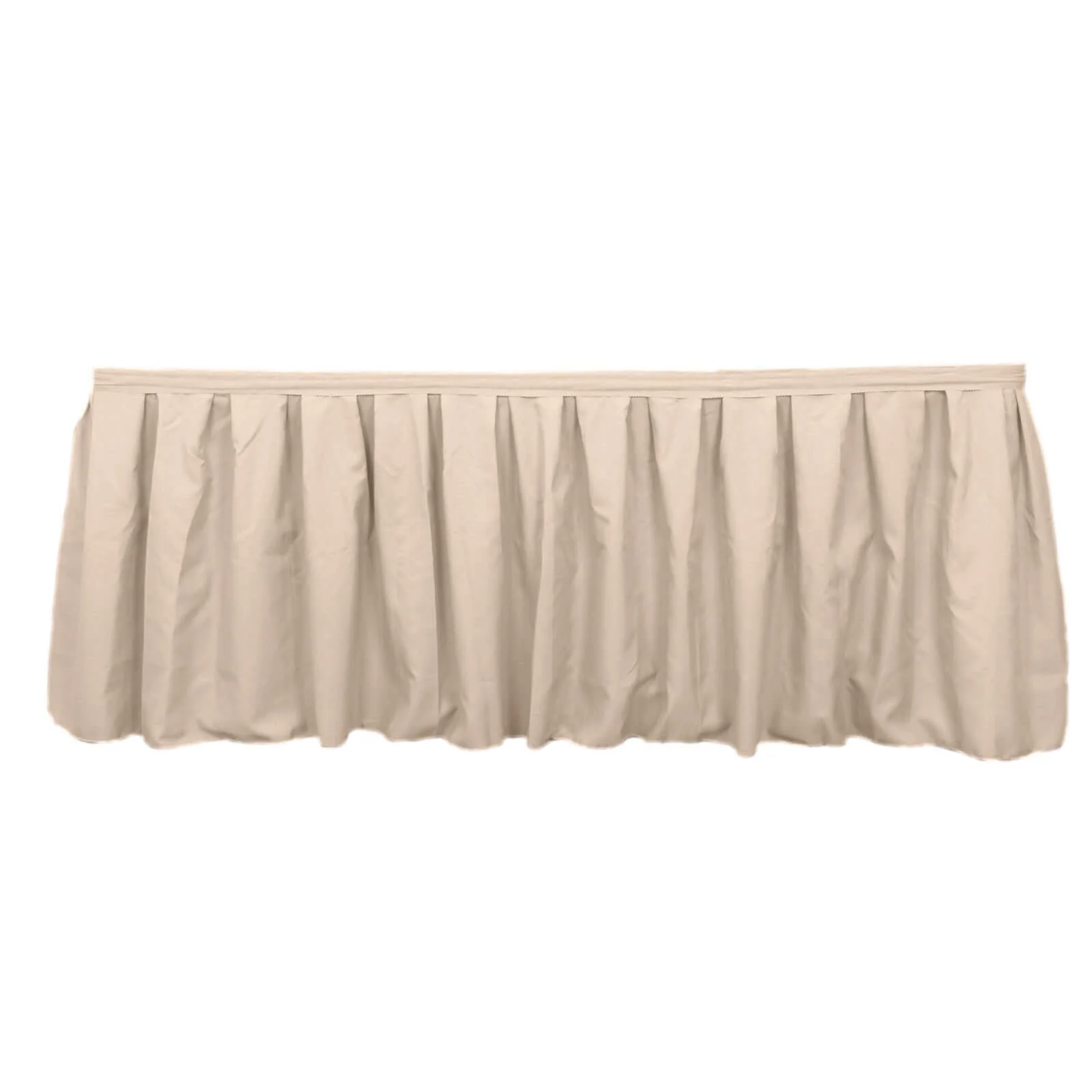 Polyester Table Skirt 21ft Nude - Stylish Pleated Table Cover - Image 6