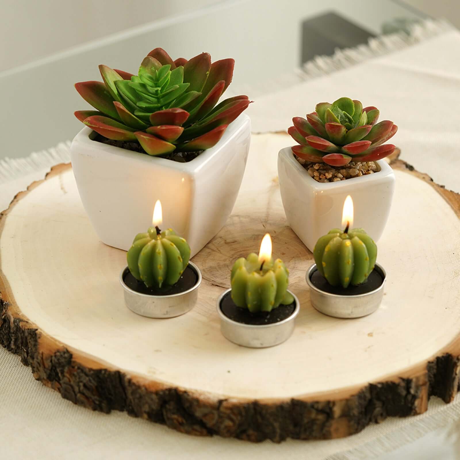 Poplar Wood Slabs Rustic Round Slices 18" Dia - Natural Table Centerpieces for Large Events - Image 8