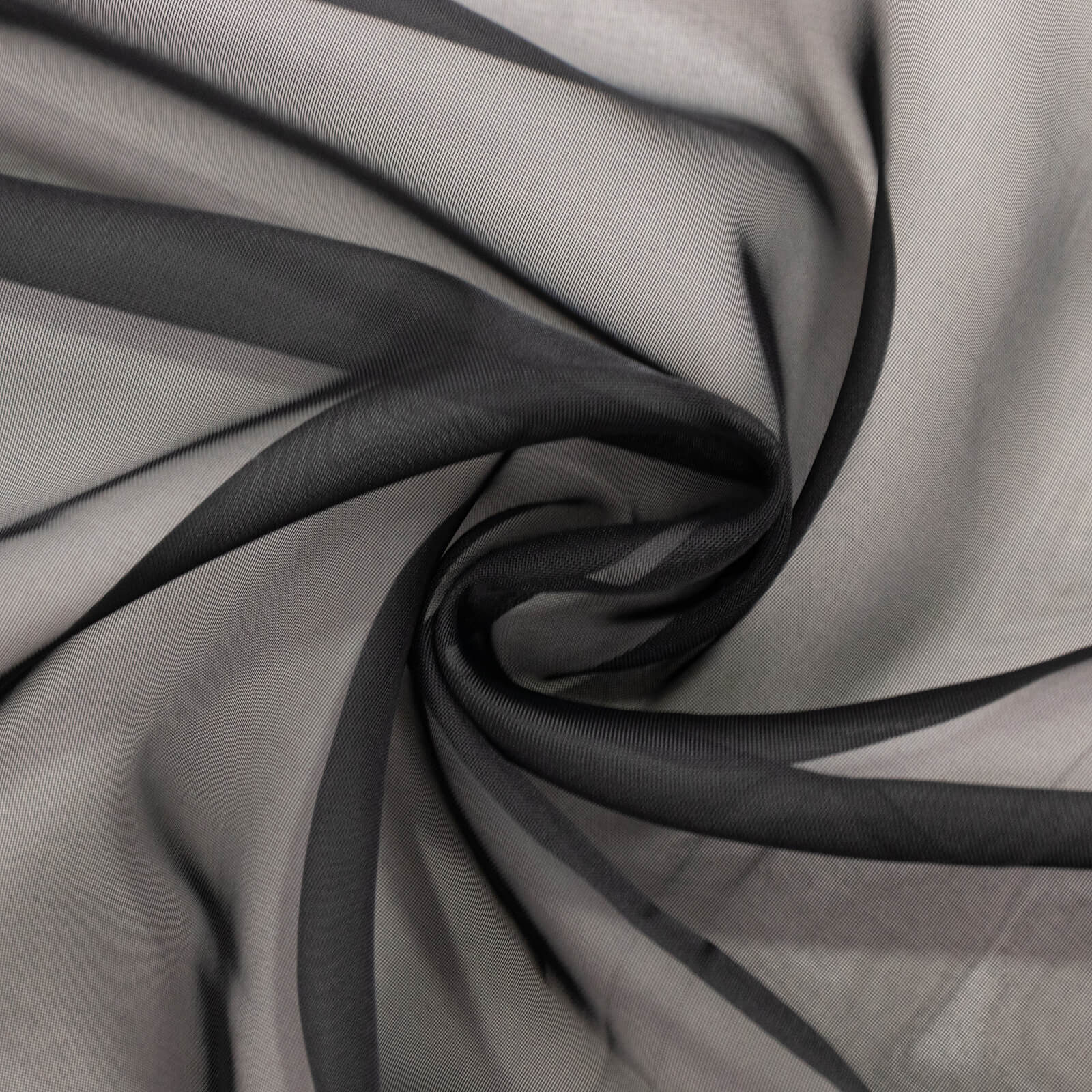 Black Chiffon Ceiling Drapery, Durable Flame Resistant Long Curtain Backdrop Panel With Rod Pocket 5ftx32ft - Image 8