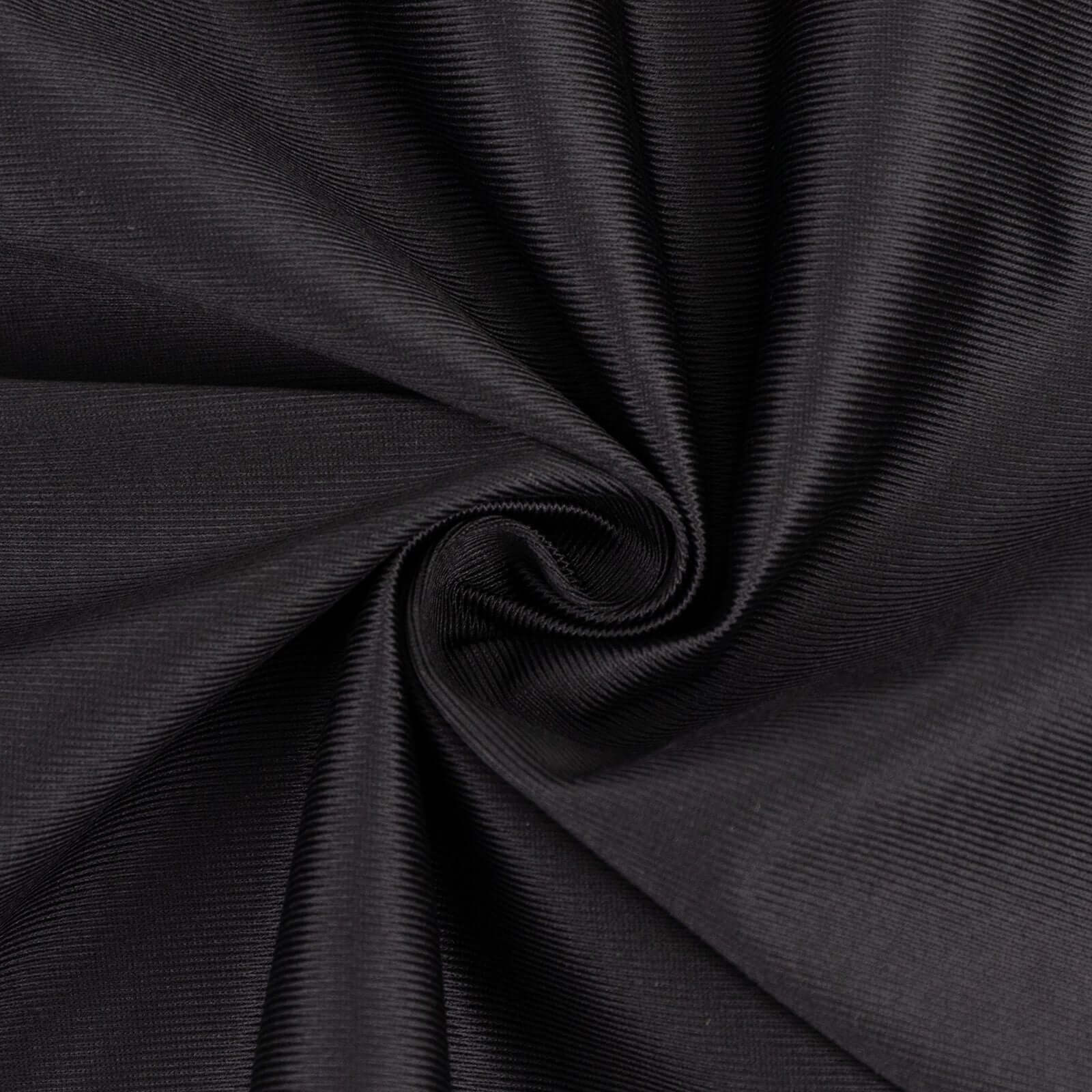 Black Scuba Polyester Fabric Bolt, Wrinkle Free DIY Craft Fabric Roll - 60"x10 Yards - Image 8