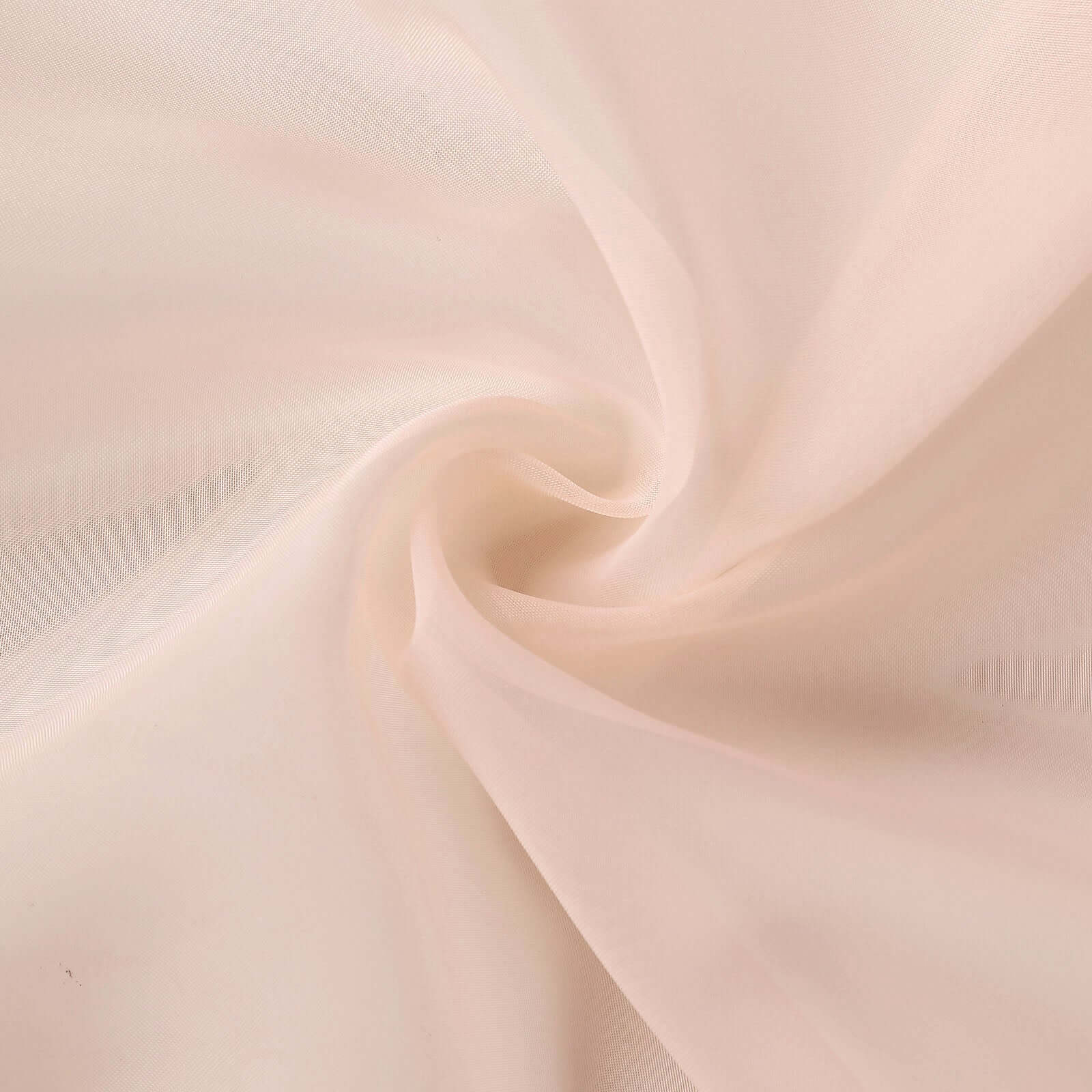 Blush Chiffon Ceiling Drapery, Durable Flame Resistant Long Curtain Backdrop Panel With Rod Pocket 5ftx32ft - Image 8