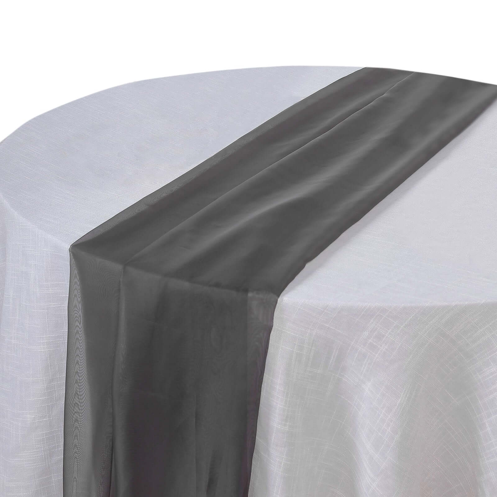 Chiffon Table Runner 6ft Black - Stylish & Lightweight Event Table Decor - Image 8