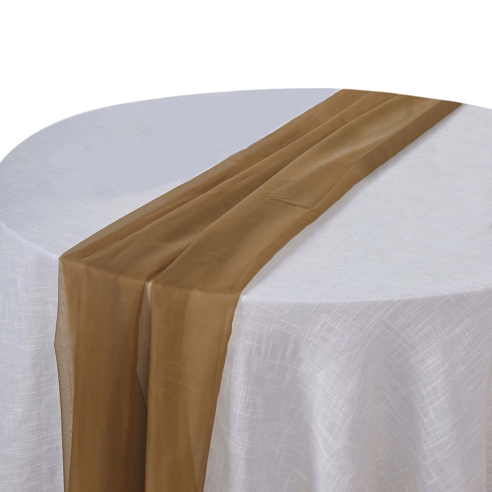 Chiffon Table Runner 6ft Gold - Stylish & Lightweight Event Table Decor - Image 7
