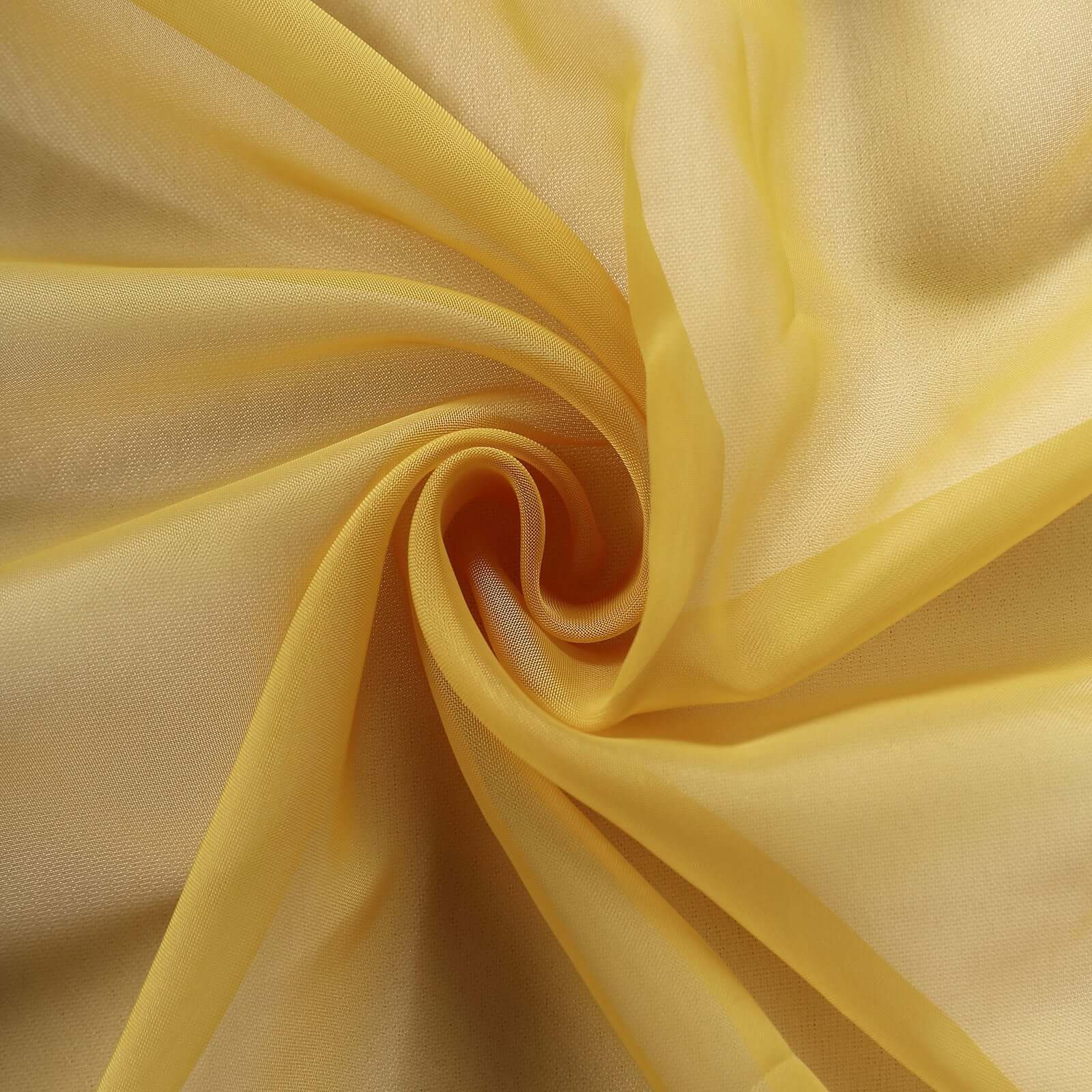 Chiffon Table Runner 6ft Mustard Yellow - Lightweight Table Linen - Image 7