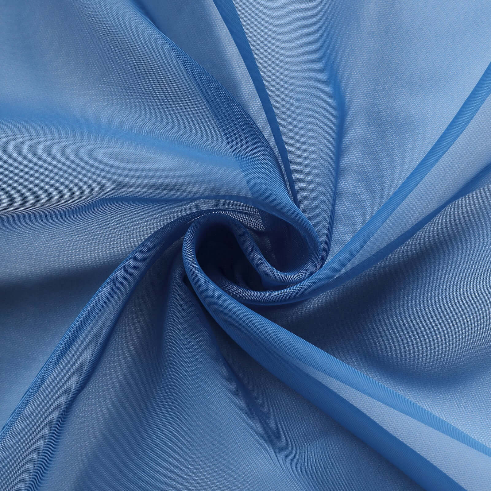 Chiffon Table Runner 6ft Royal Blue - Lightweight Table Linen - Image 7