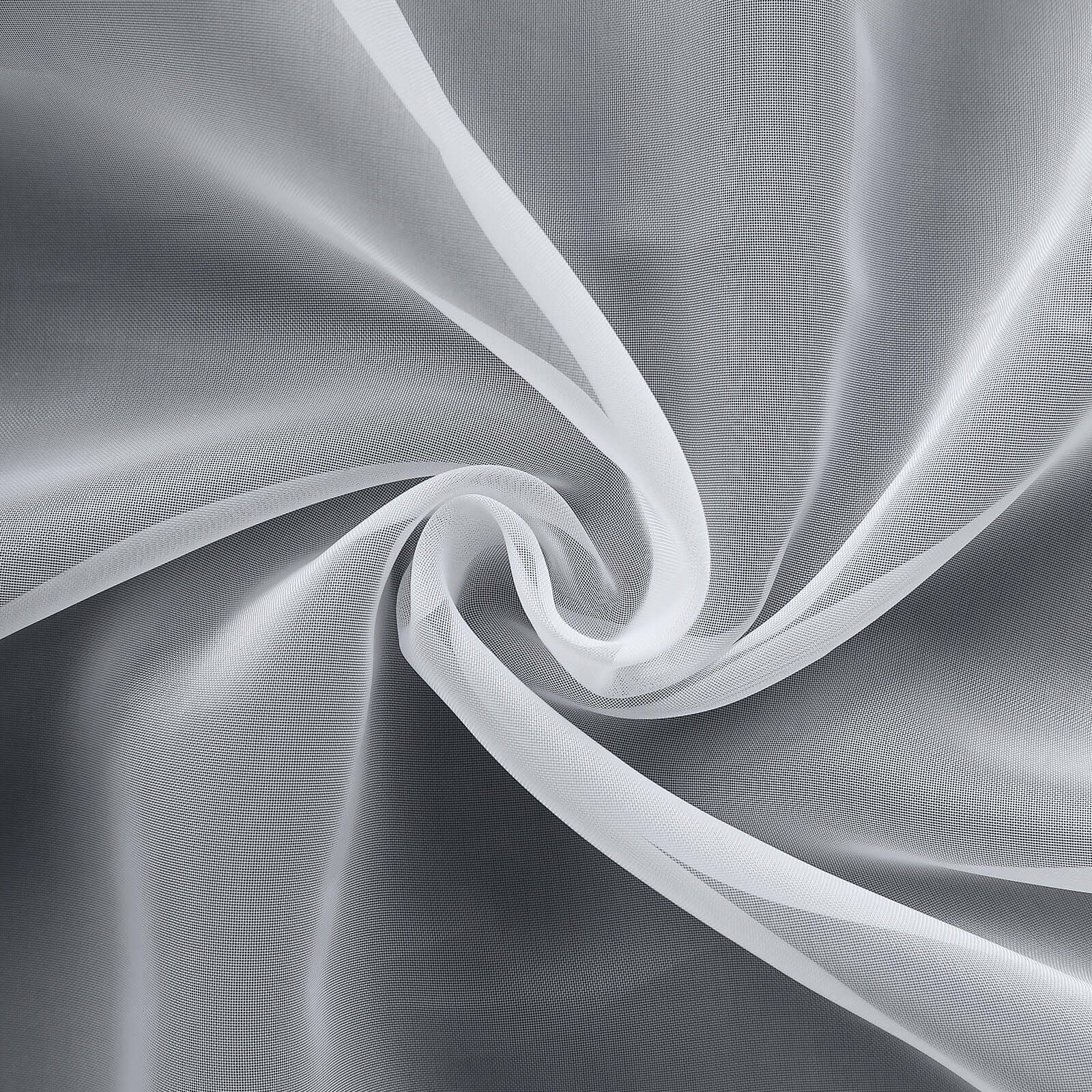 Chiffon Table Runner 6ft White - Stylish & Lightweight Event Table Decor - Image 7