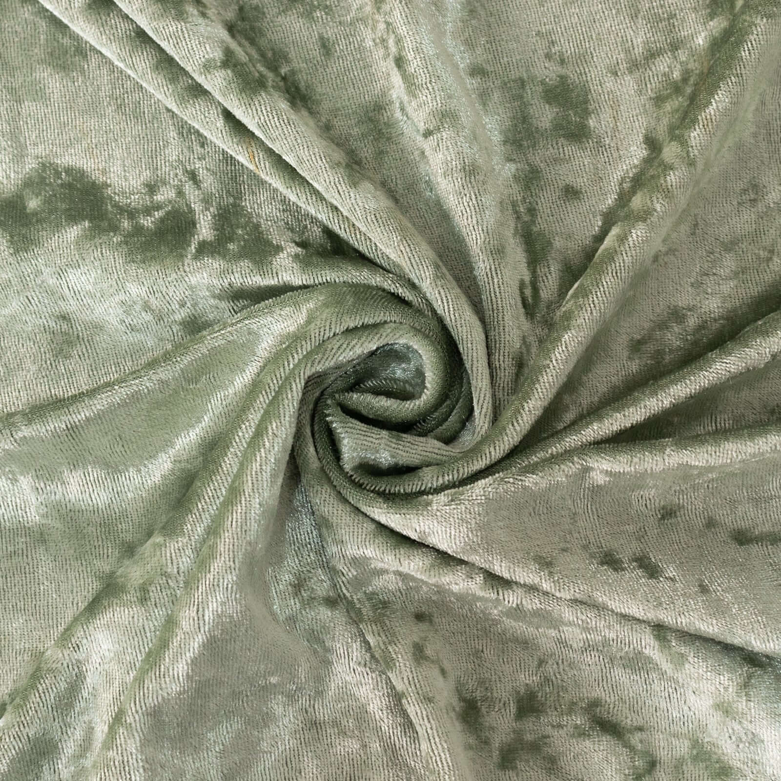Premium Crushed Velvet Round Tablecloth 120" Sage Green - Seamless Soft & Reusable Table Cover - Image 8