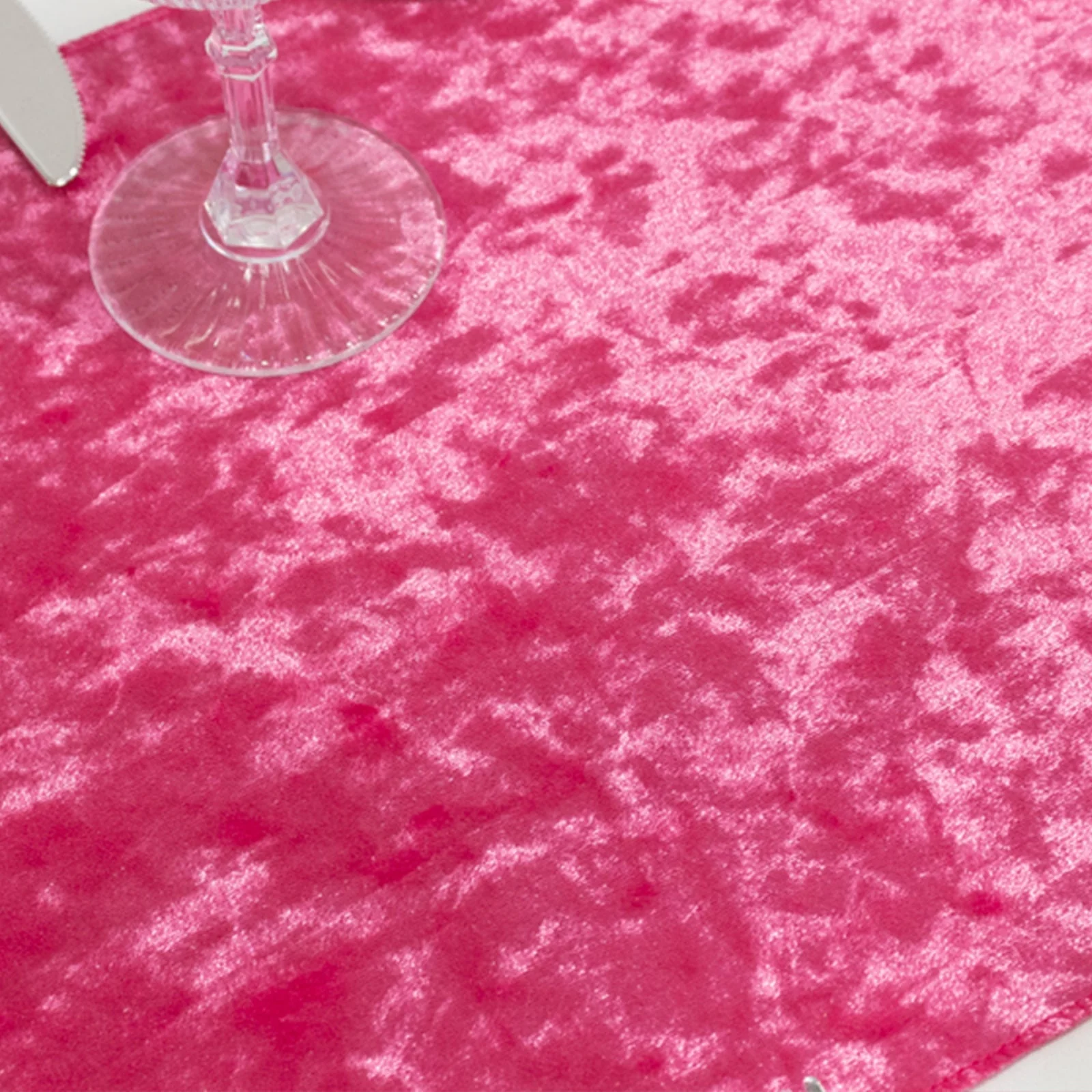 Premium Crushed Velvet Table Runner 12"x108" Fuchsia - Soft & Classy Table Linen - Image 9