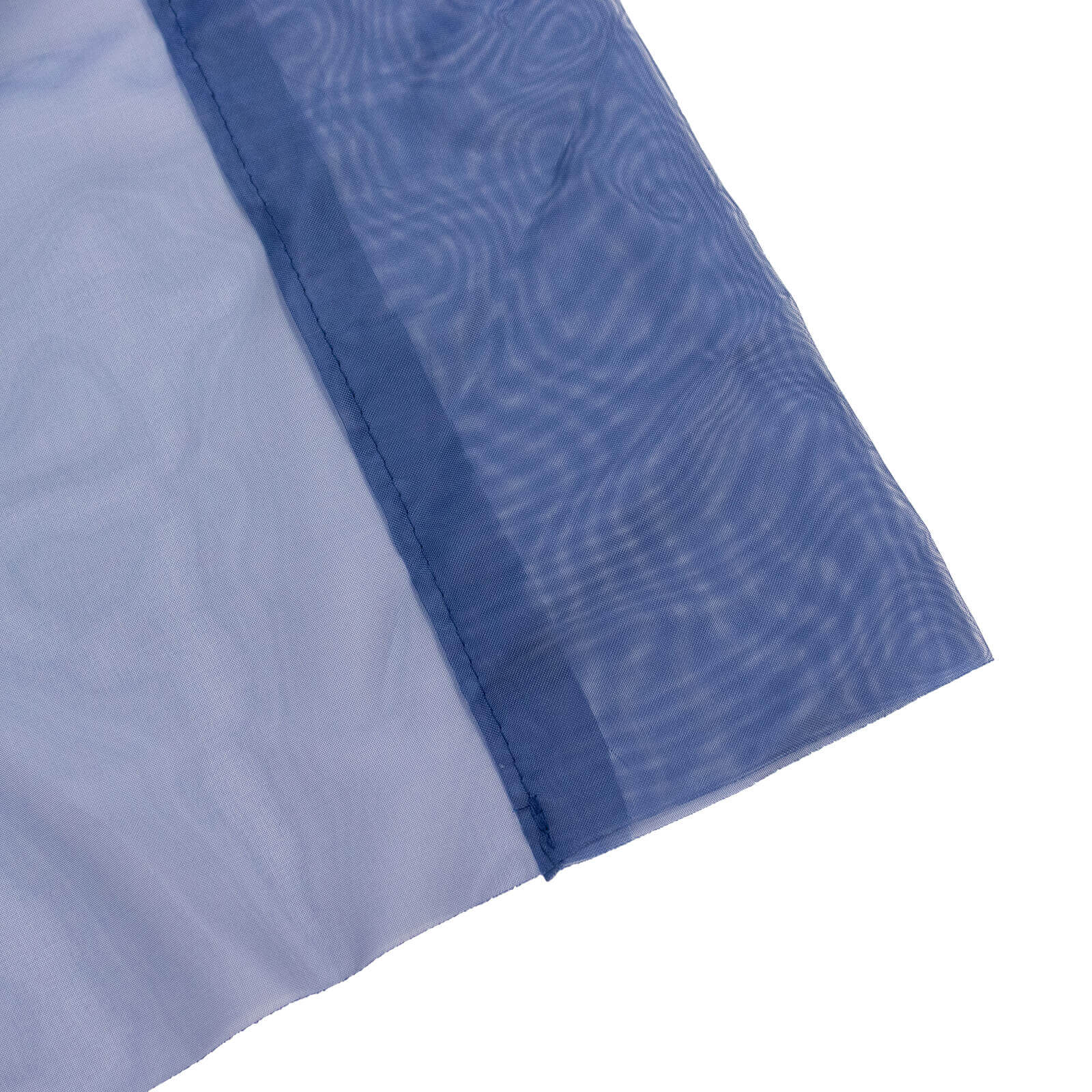 Navy Blue Chiffon Ceiling Drapery, Durable Flame Resistant Long Curtain Backdrop Panel With Rod Pocket 5ftx32ft - Image 7