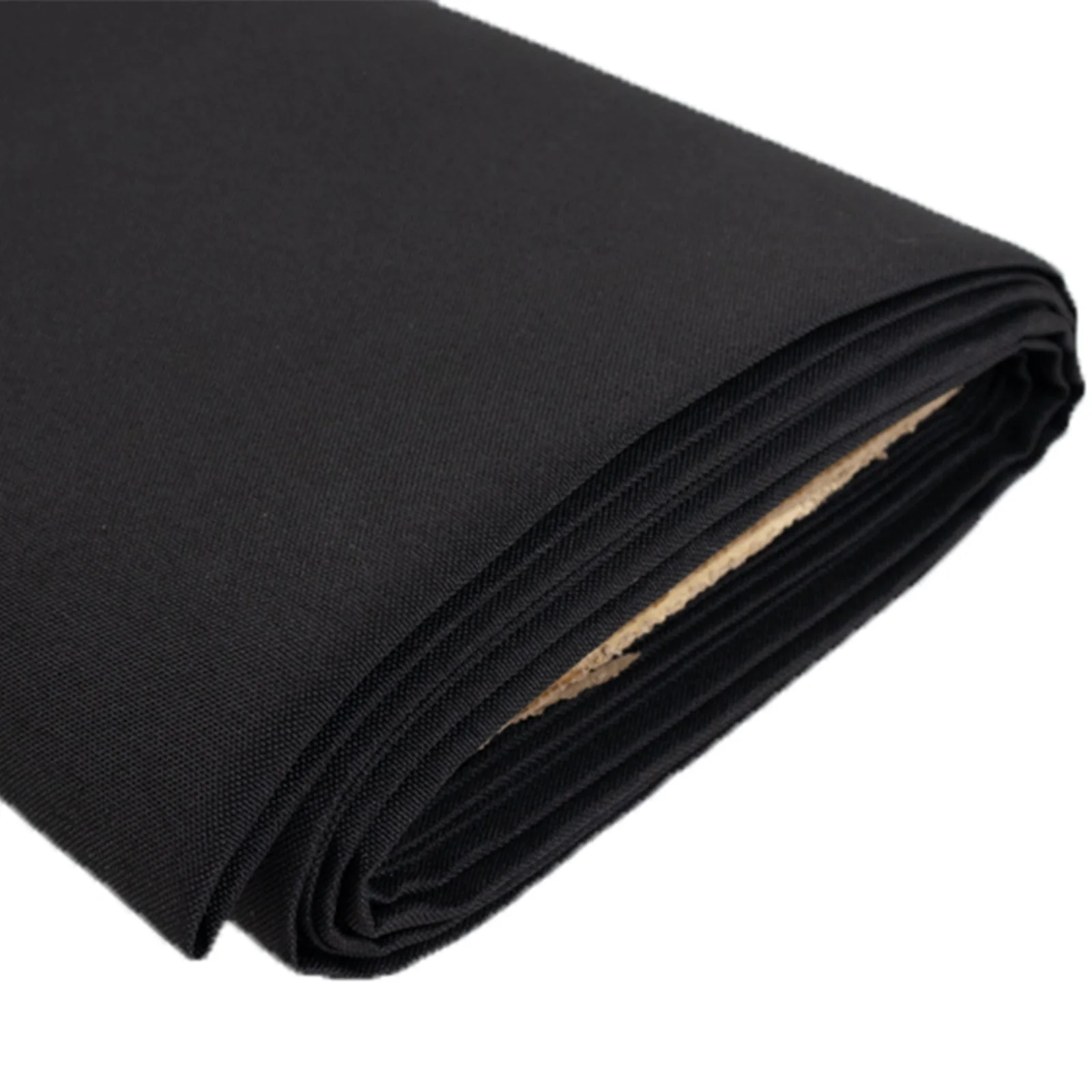 Premium Polyester Black Fabric Bolt 54"x10 Yards, DIY Craft Fabric Roll for Upholstery, Curtains, and Event Decor - Image 2