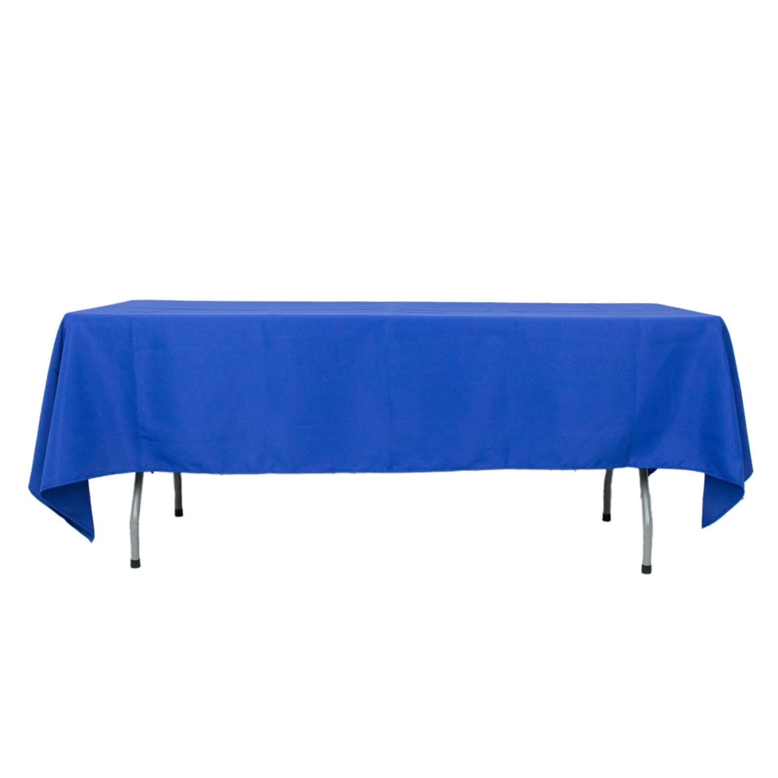 Premium Polyester Rectangle Tablecloth 60"x102" Royal Blue - 220GSM Wrinkle-Resistant Table Cover - Image 6