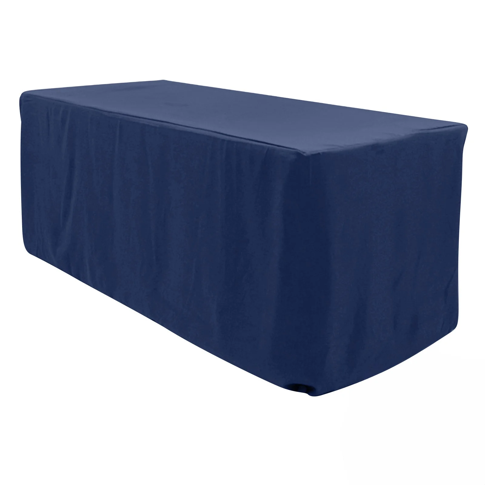 Premium Polyester Rectangle Tablecloth 6ft Navy Blue - Durable Fitted 220GSM Table Cover - Image 3