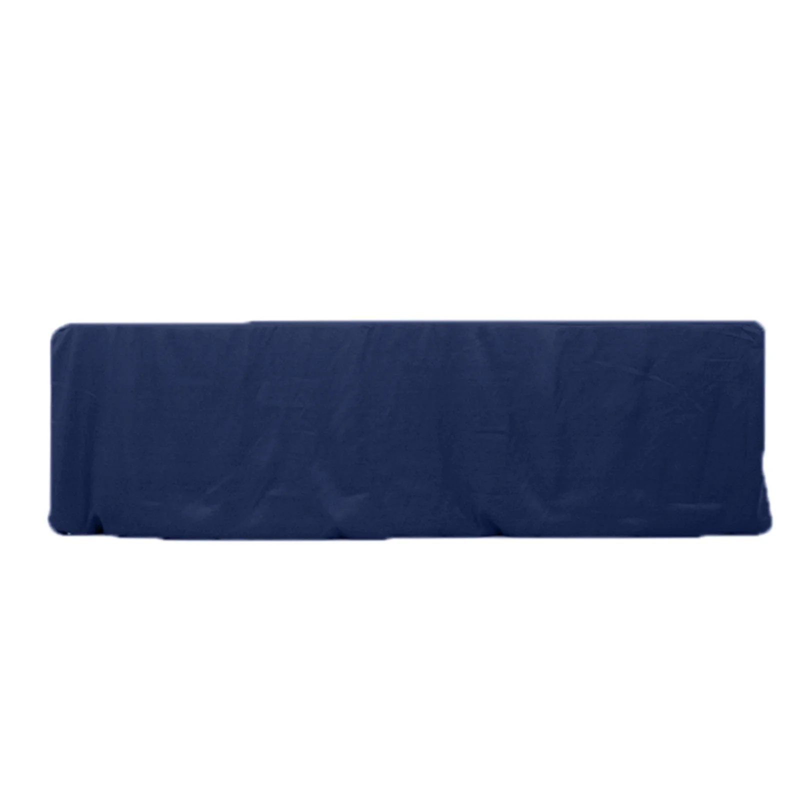 Premium Polyester Rectangle Tablecloth 8ft Navy Blue - Durable Fitted 220GSM Table Cover - Image 3