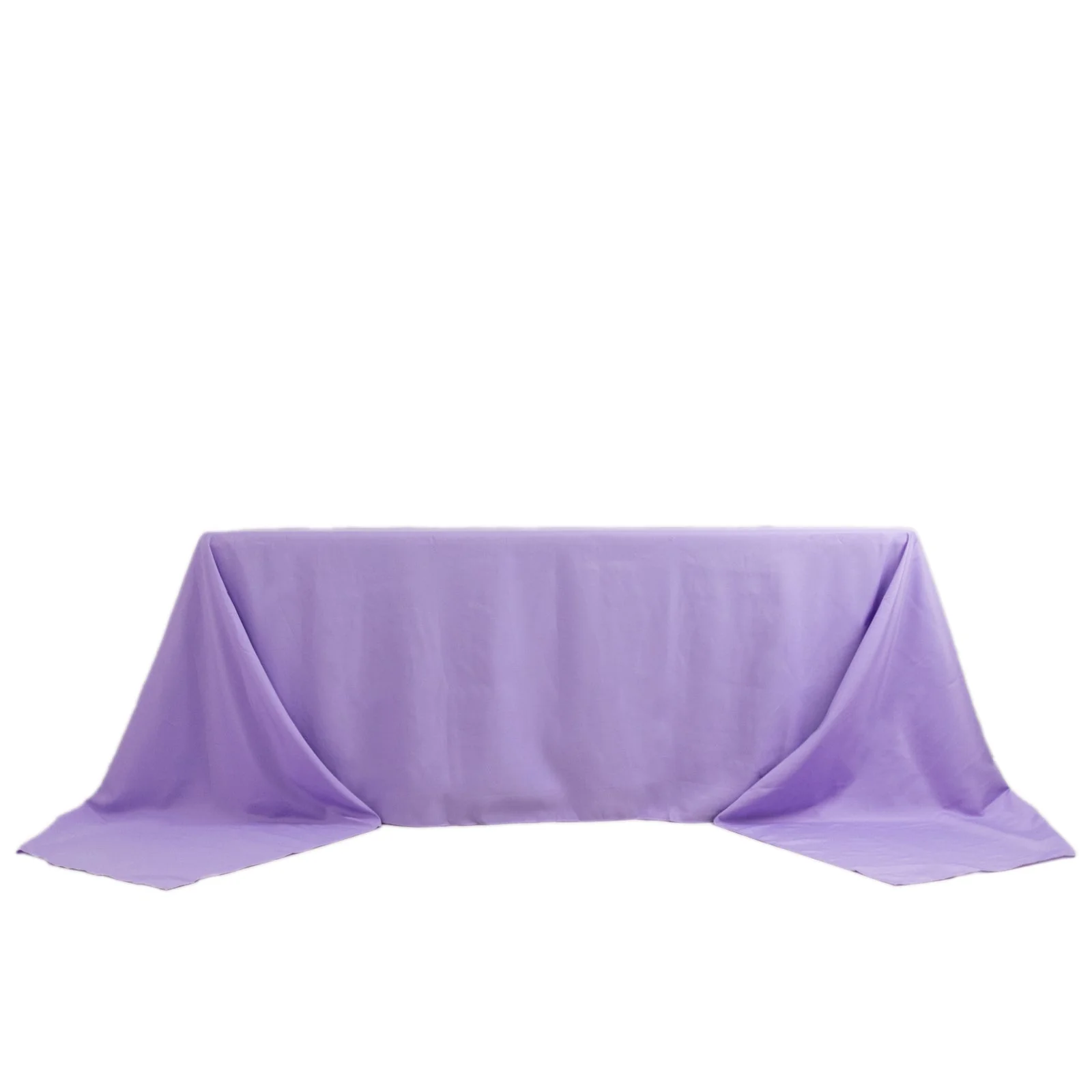 Premium Polyester Rectangle Tablecloth 90"x156" Lavender Lilac - Seamless 220GSM Wrinkle-Resistant & Durable Finish - Image 6