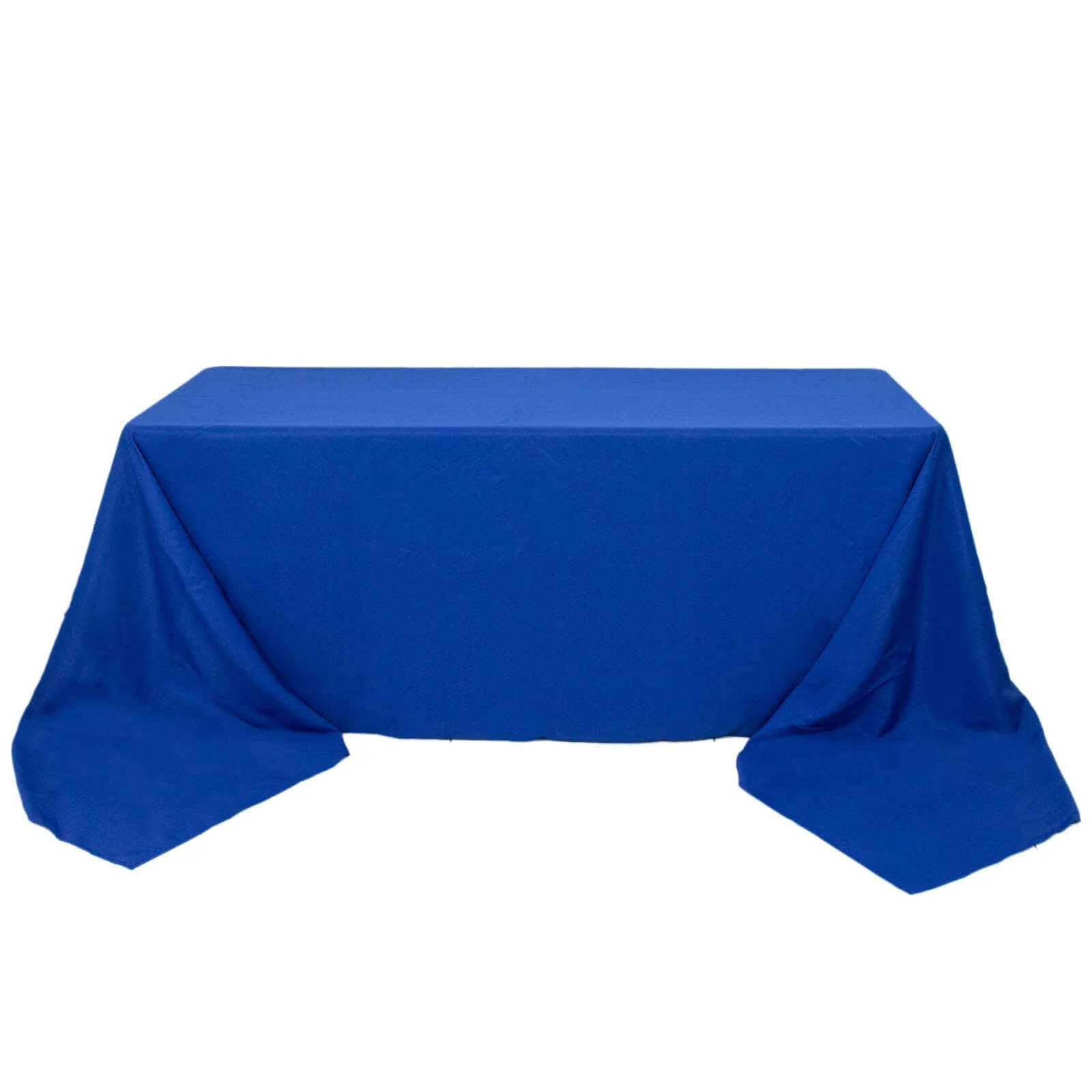 Premium Polyester Rectangle Tablecloth 90"x156" Royal Blue - Seamless 220GSM Wrinkle-Resistant & Durable Finish - Image 6
