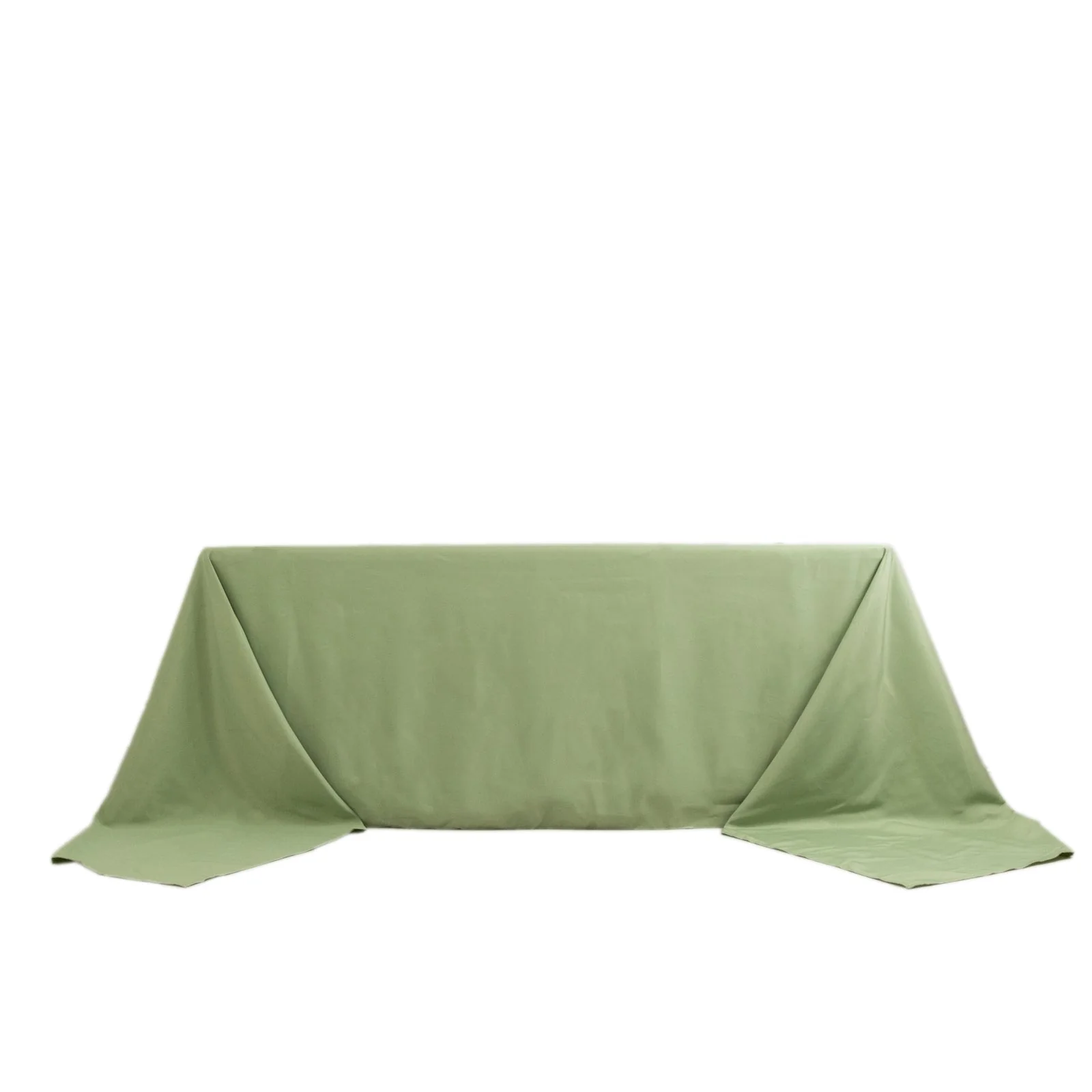 Premium Polyester Rectangle Tablecloth 90"x156" Sage Green - Seamless 220GSM Wrinkle-Resistant & Durable Finish - Image 3