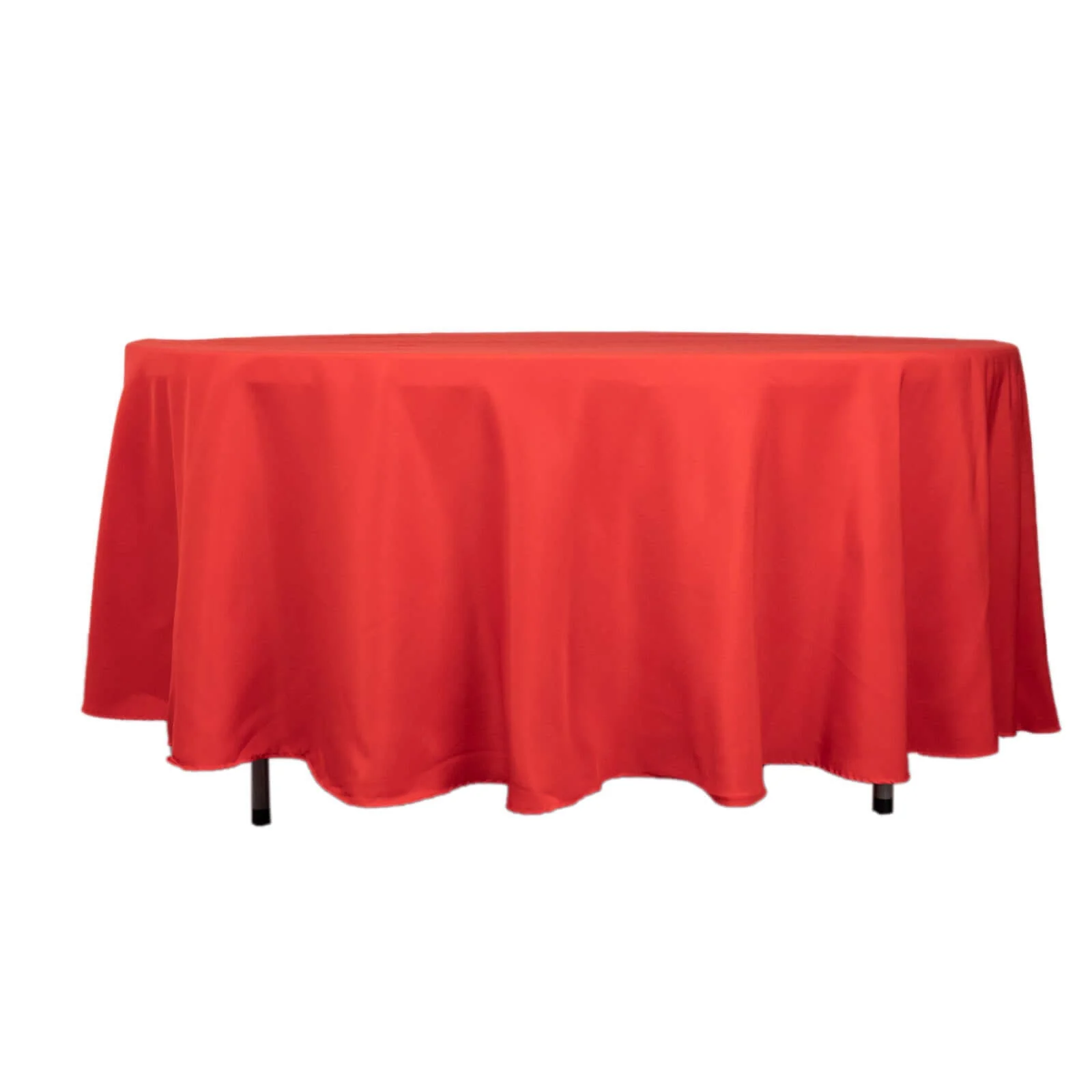 Premium Polyester Round Tablecloth 108" Red - 220GSM Wrinkle-Resistant & Durable Table Cover - Image 6