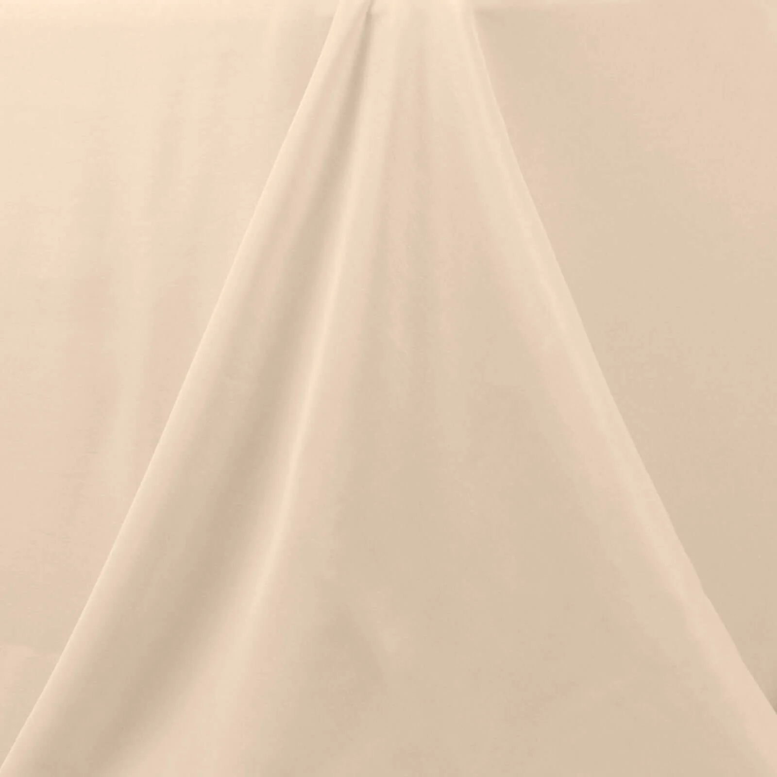 Premium Polyester Round Tablecloth 132" Beige - Seamless 220GSM Table Cover - Image 8