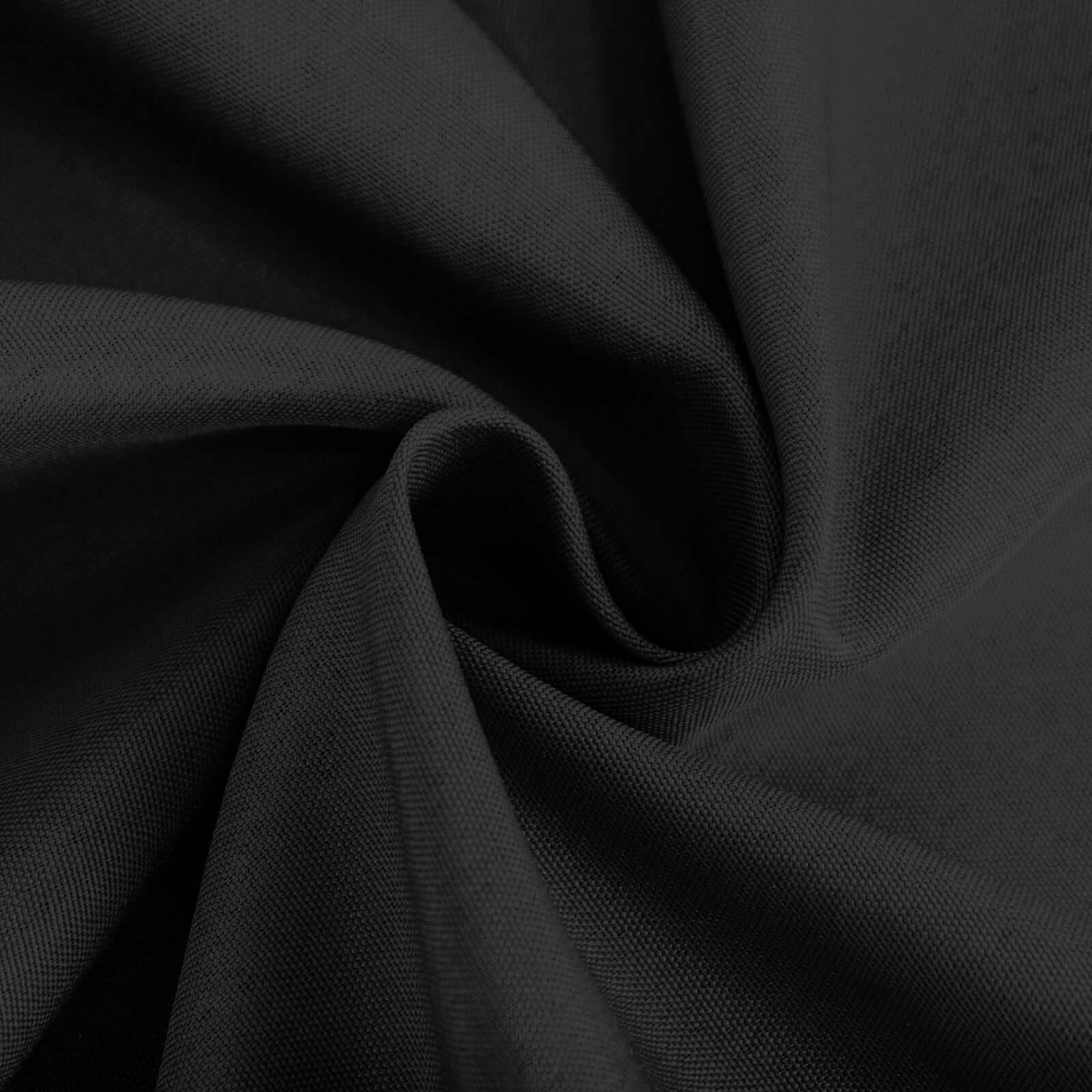 Premium Polyester Round Tablecloth 70" Black - 220GSM Wrinkle-Resistant & Durable Table Cover - Image 5