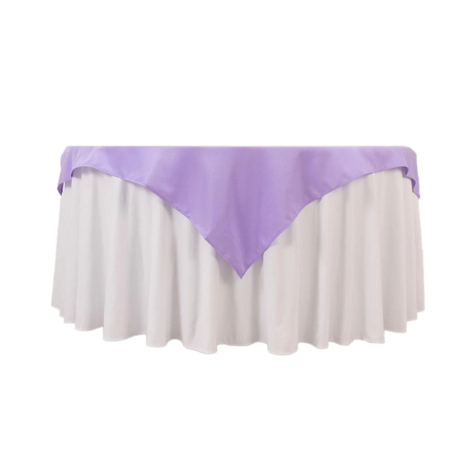 Premium Polyester Square Table Overlay 54"x54" Lavender Lilac - 220GSM Wrinkle-Resistant Table Topper - Image 7