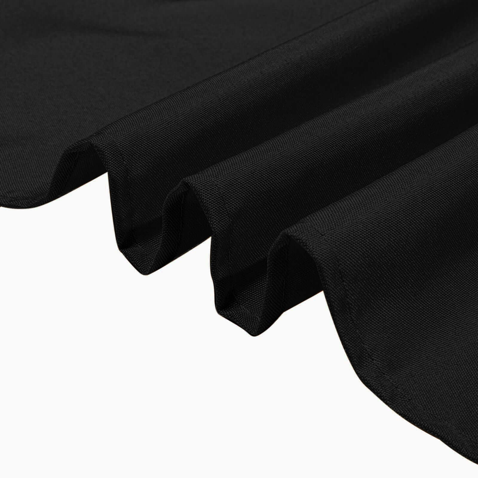 Premium Polyester Square Table Overlay 70"x70" Black - 220GSM Wrinkle-Resistant Table Topper for Weddings & Parties - Image 8