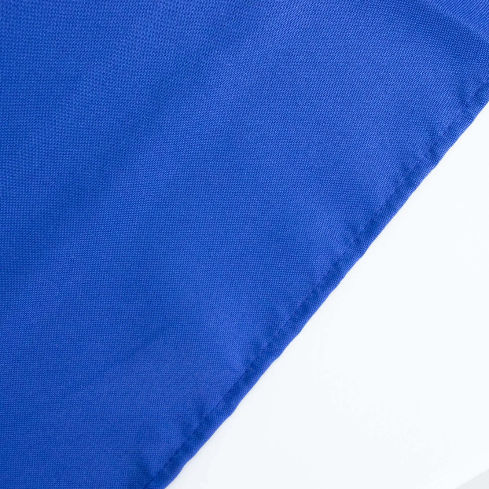 Premium Polyester Square Table Overlay 70"x70" Royal Blue - 220GSM Wrinkle-Resistant Table Topper - Image 3