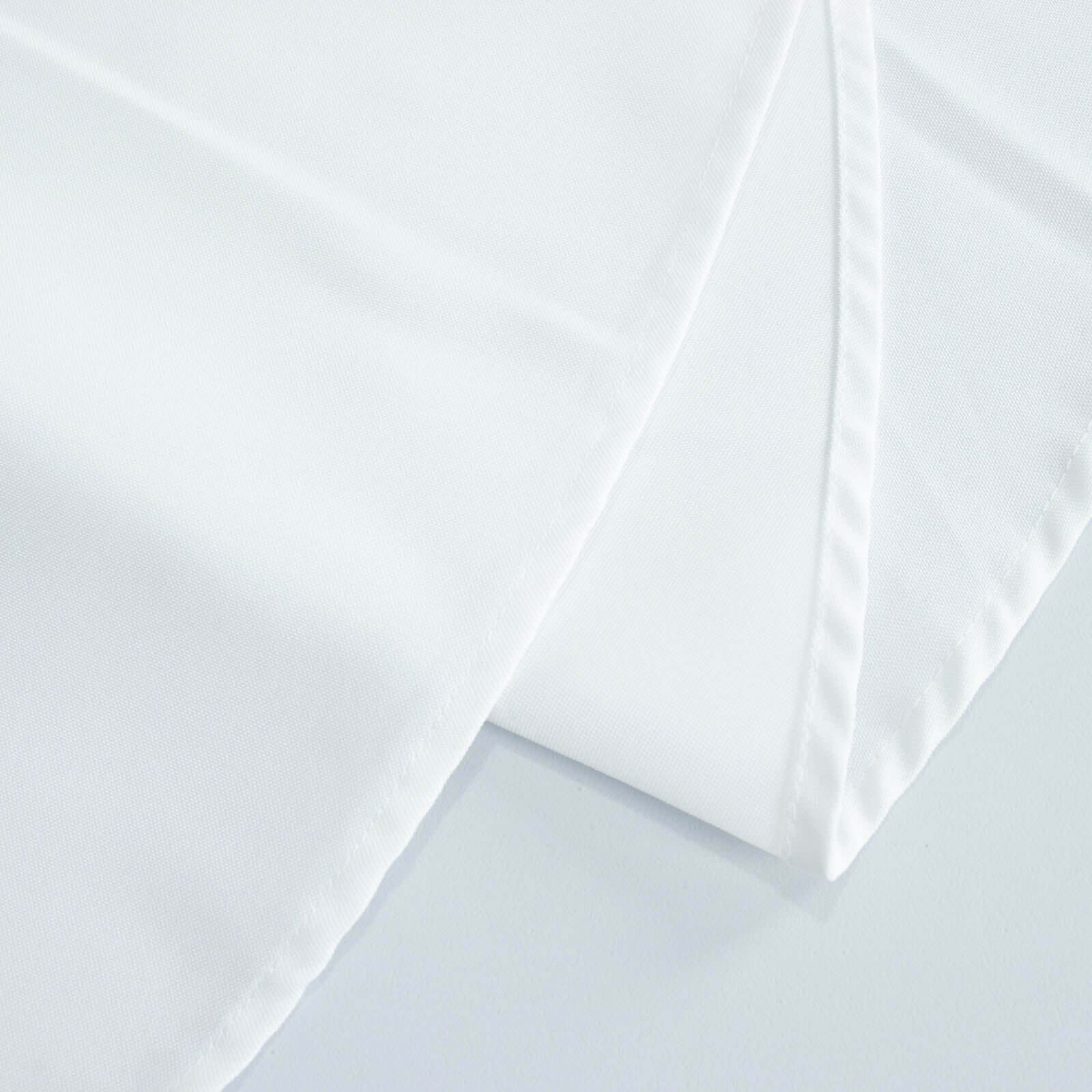 Premium Polyester Square Table Overlay 70"x70" White - 220GSM Wrinkle-Resistant Table Topper for Weddings & Parties - Image 3
