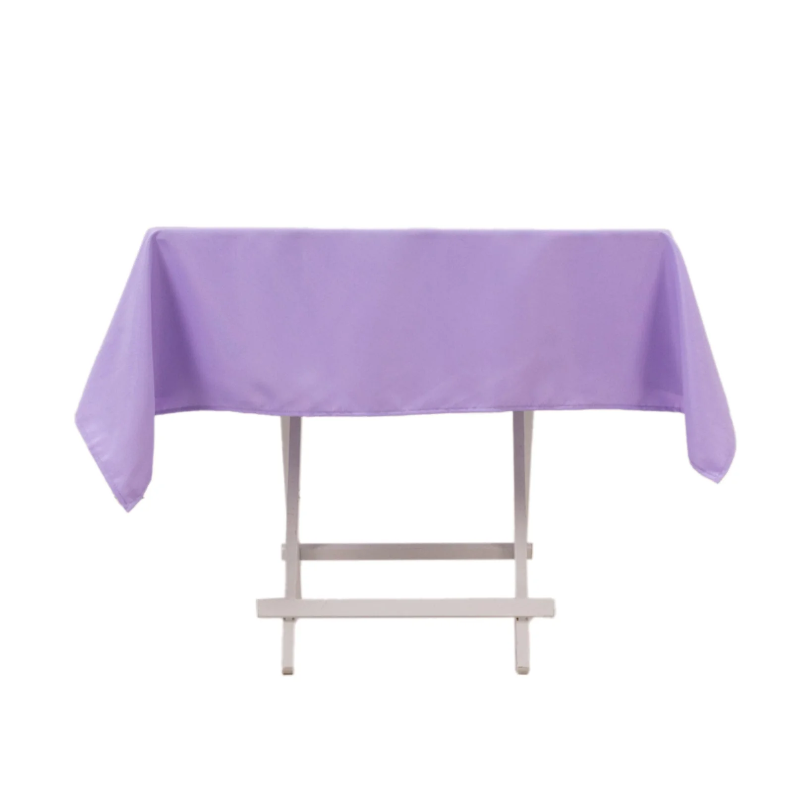 Premium Polyester Square Tablecloth 54"x54" Lavender Lilac - 220GSM Wrinkle-Resistant Table Cover - Image 6