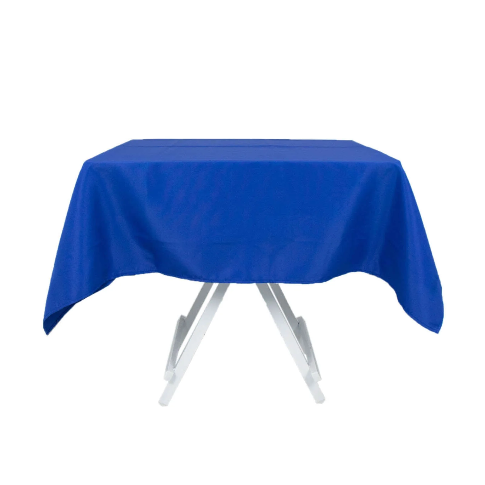 Premium Polyester Square Tablecloth 54"x54" Royal Blue - 220GSM Wrinkle-Resistant Table Cover - Image 6