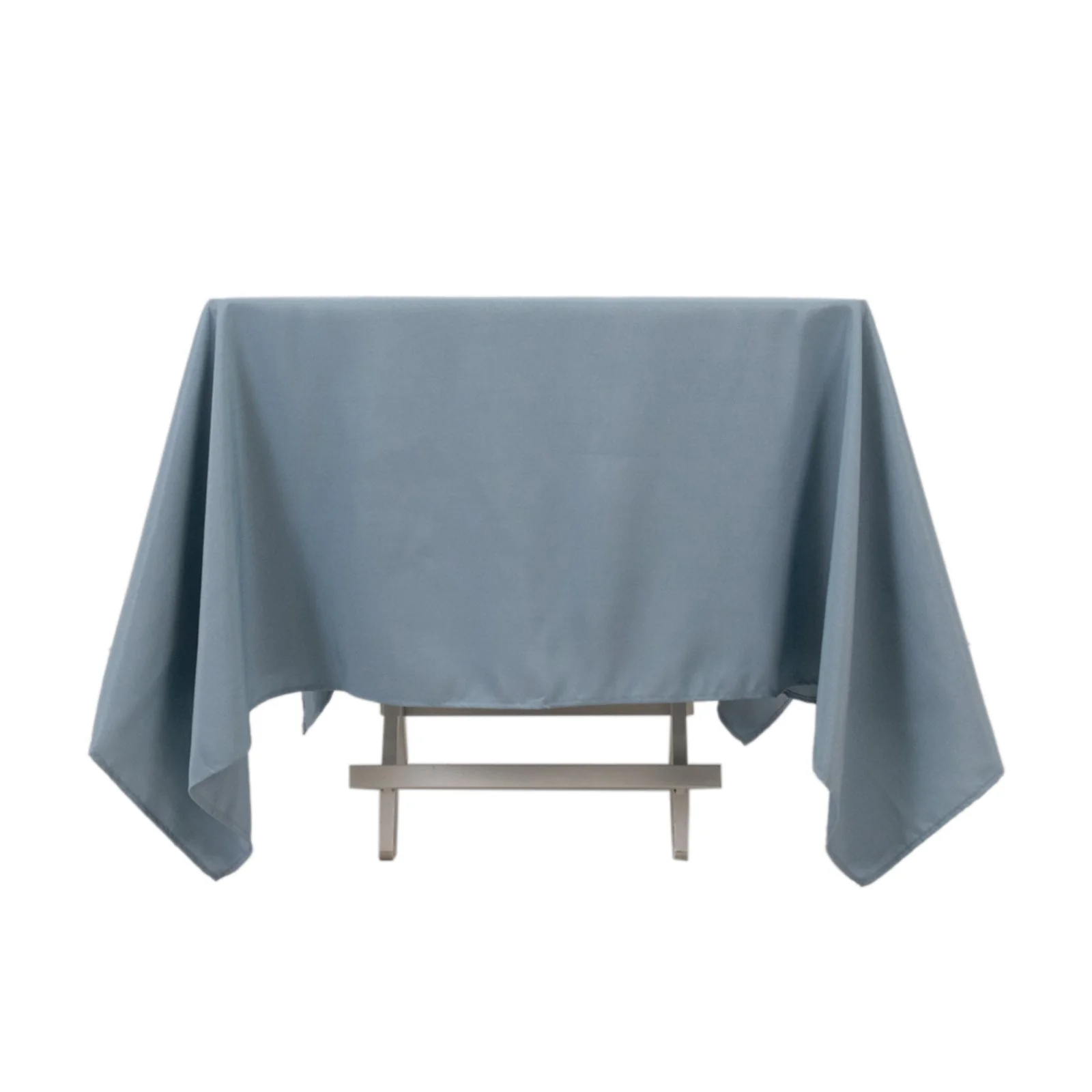 Premium Polyester Square Tablecloth 70"x70" Dusty Blue - Wrinkle-Resistant 220GSM Table Cover - Image 6