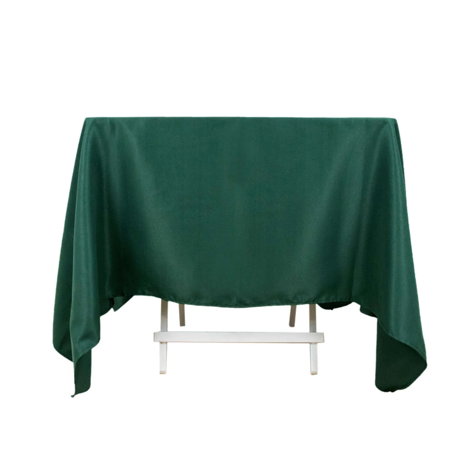 Premium Polyester Square Tablecloth 70"x70" Hunter Emerald Green - Wrinkle-Resistant 220GSM Table Cover - Image 6