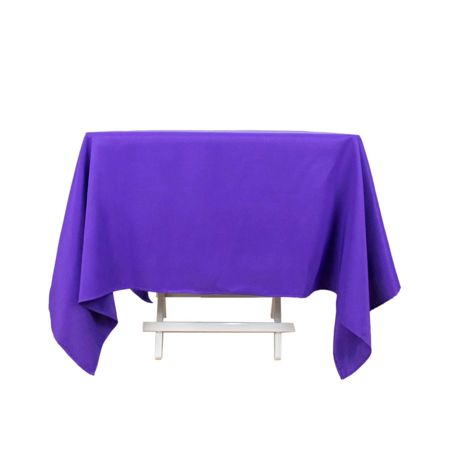 Premium Polyester Square Tablecloth 70"x70" Purple - Wrinkle-Resistant 220GSM Table Cover - Image 5