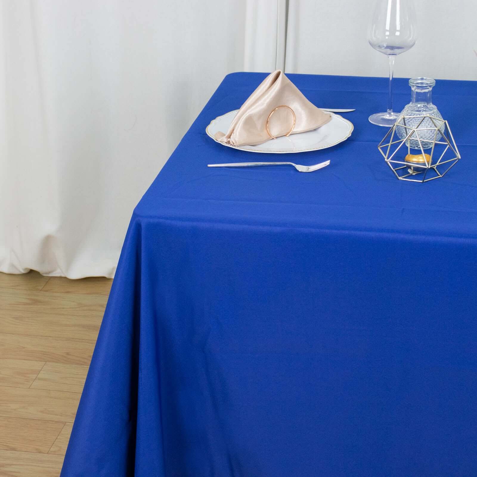 Premium Polyester Square Tablecloth 70"x70" Royal Blue - Wrinkle-Resistant 220GSM Table Cover - Image 7