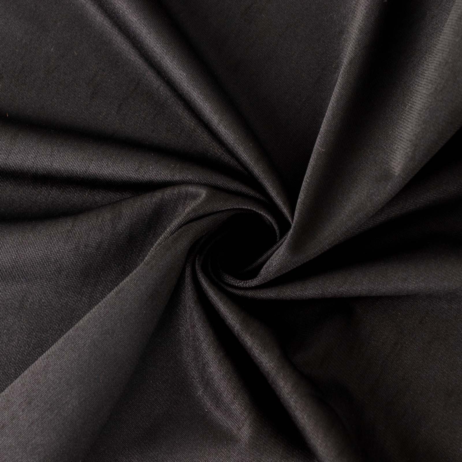 Scuba Rectangular Tablecloth 60"x102" Black - Wrinkle Free & Stain Resistant Sophisticated Table Cover - Image 10