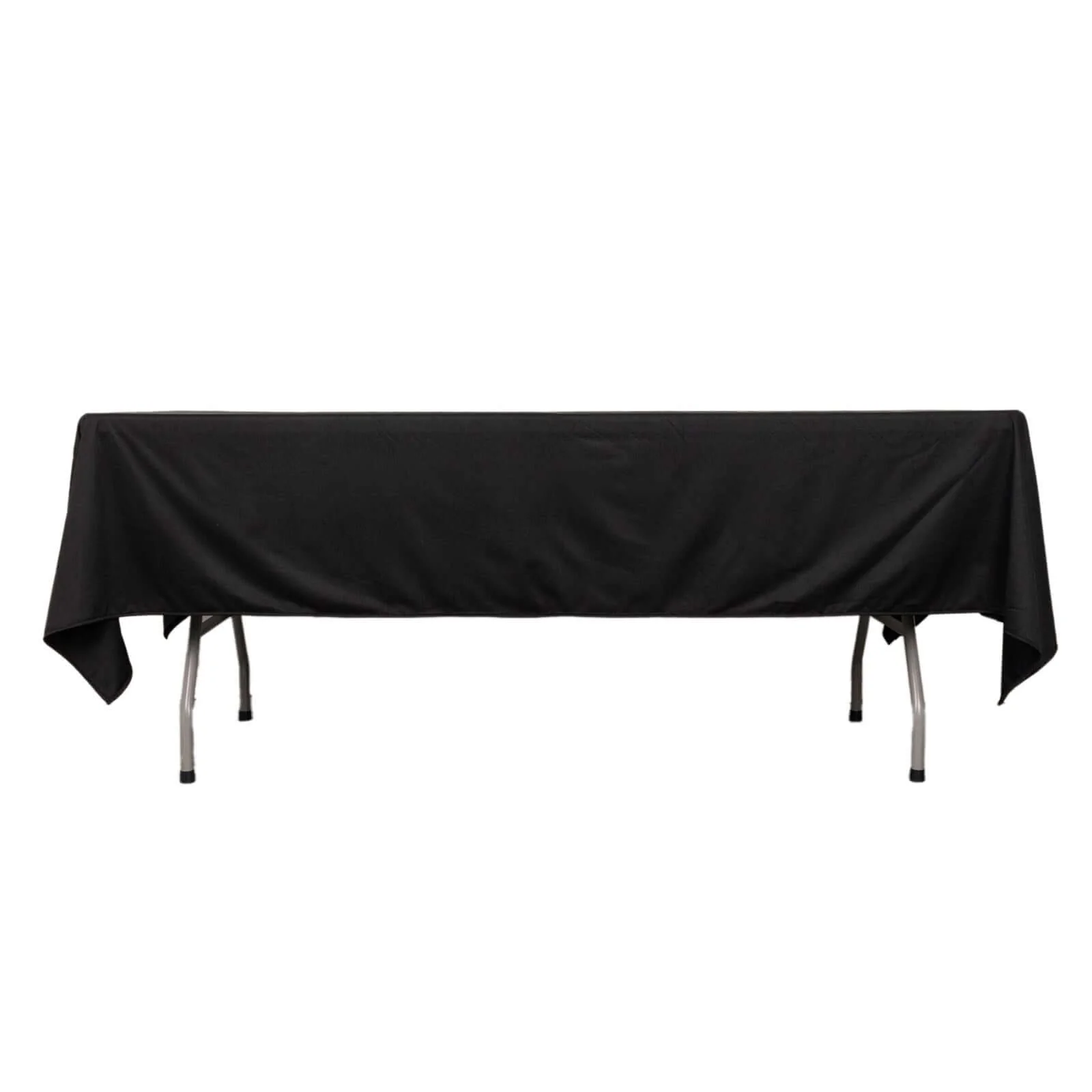 Scuba Rectangular Tablecloth 60"x102" Black - Wrinkle Free & Stain Resistant Sophisticated Table Cover - Image 7