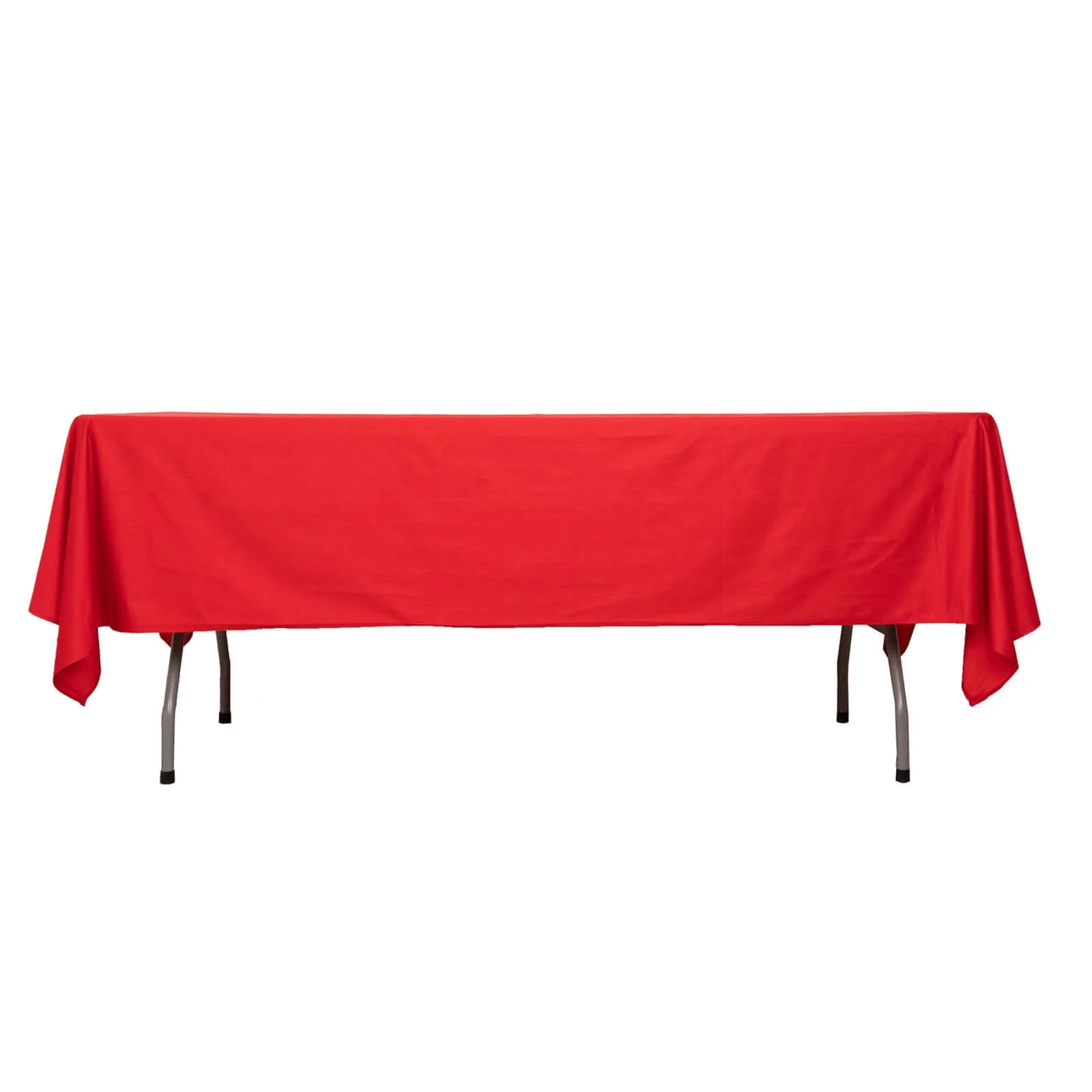 Scuba Rectangular Tablecloth 60"x102" Red - Wrinkle Free Table Cover - Image 7