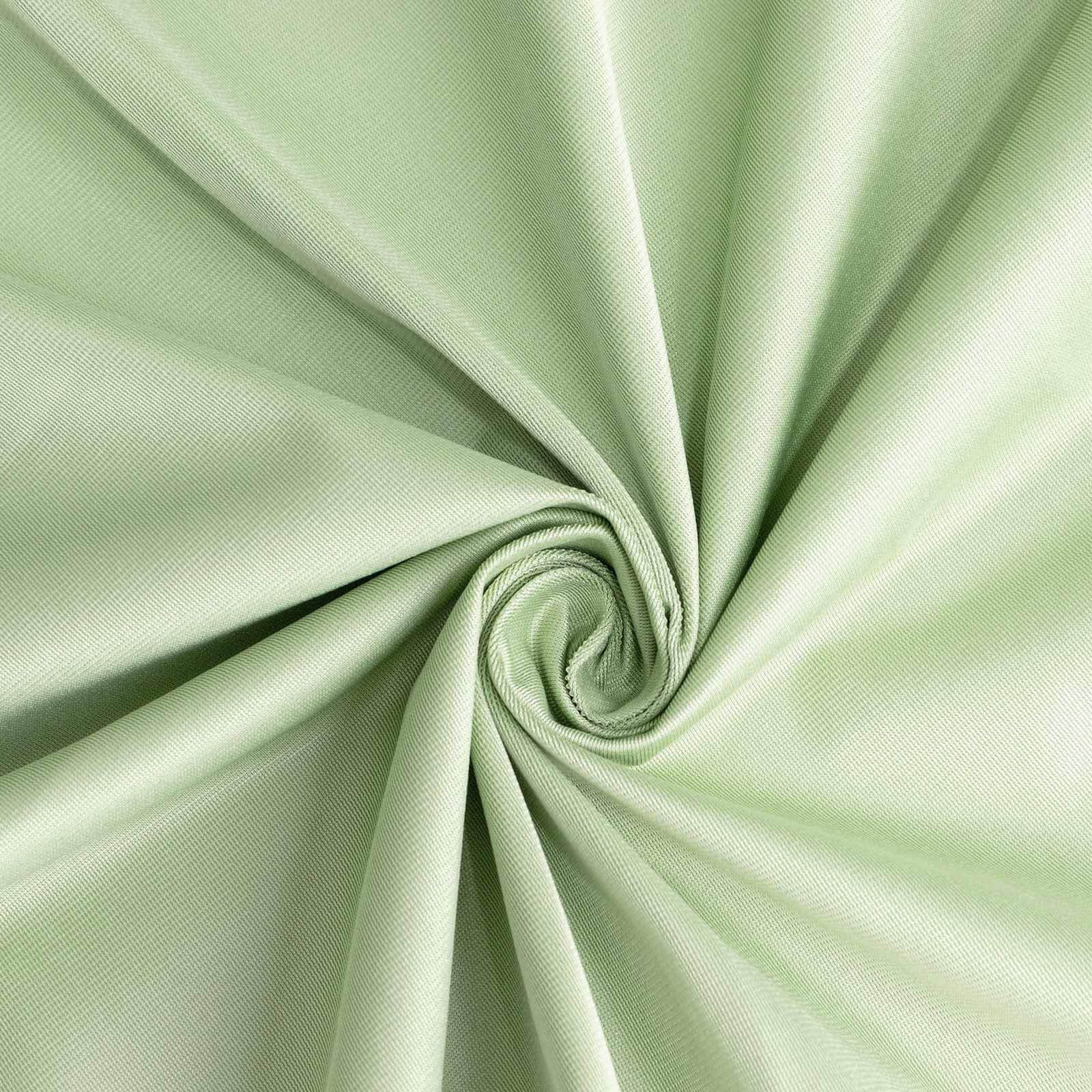 Scuba Rectangular Tablecloth 60"x102" Sage Green - Wrinkle Free Table Cover - Image 10