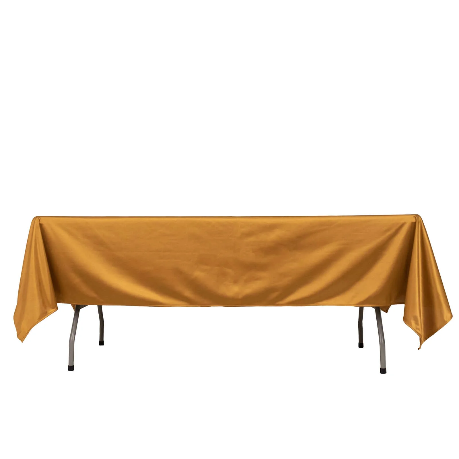 Scuba Rectangular Tablecloth 60"x102" Shimmer Gold - Wrinkle Free & Stain Resistant Table Cover - Image 6