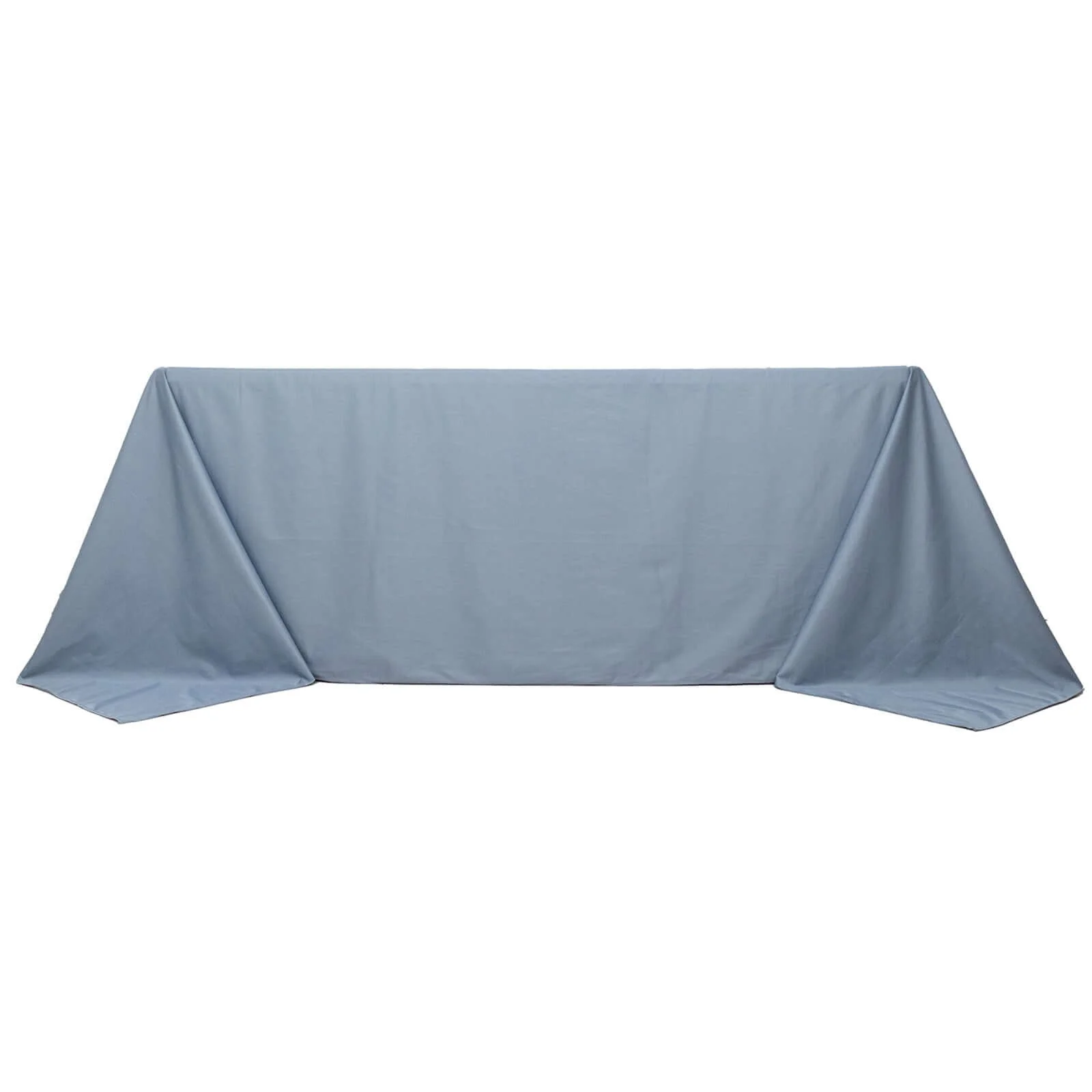 Scuba Rectangular Tablecloth 90"x132" Dusty Blue - Seamless Table Cover - Image 6