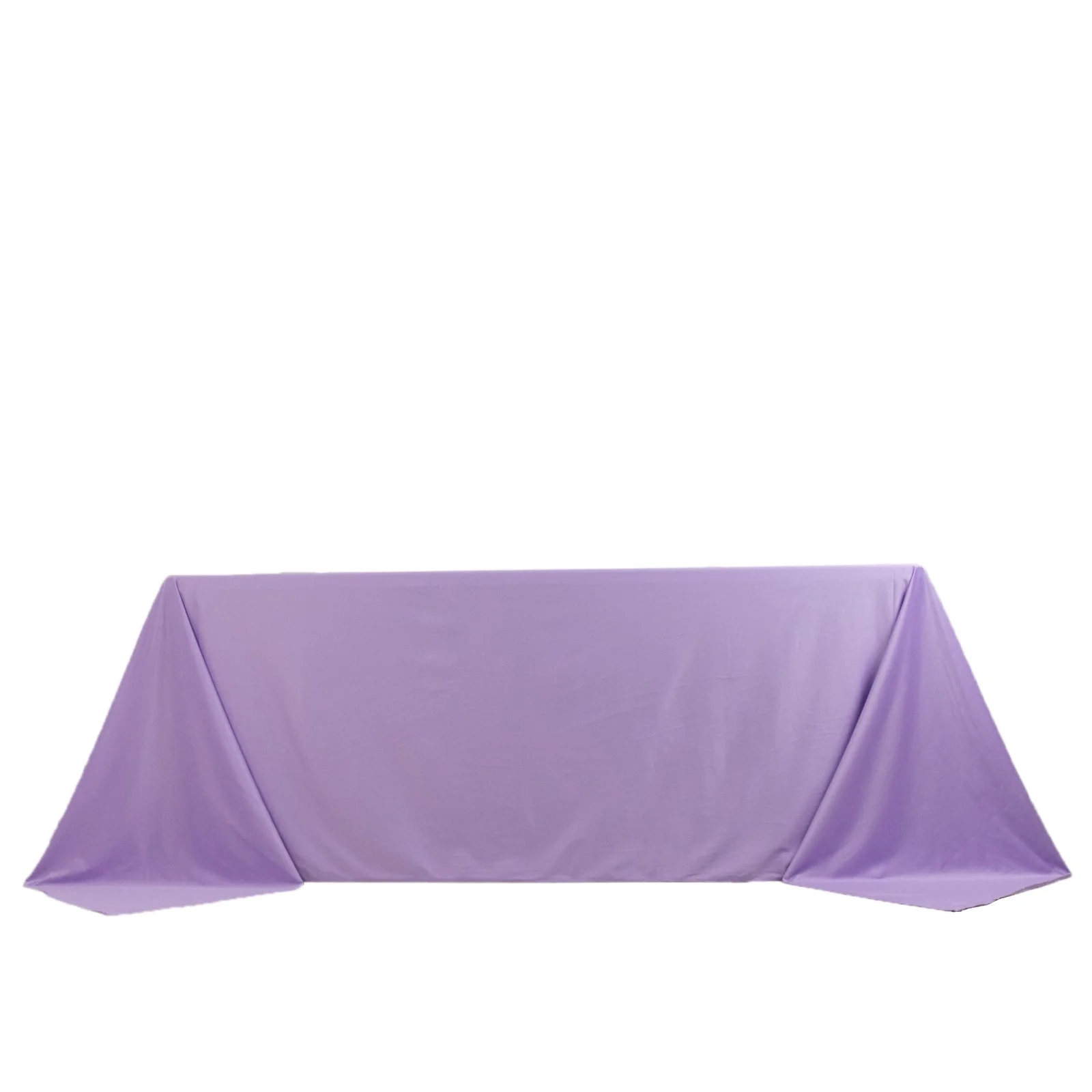 Scuba Rectangular Tablecloth 90"x132" Lavender Lilac - Seamless Table Cover - Image 5