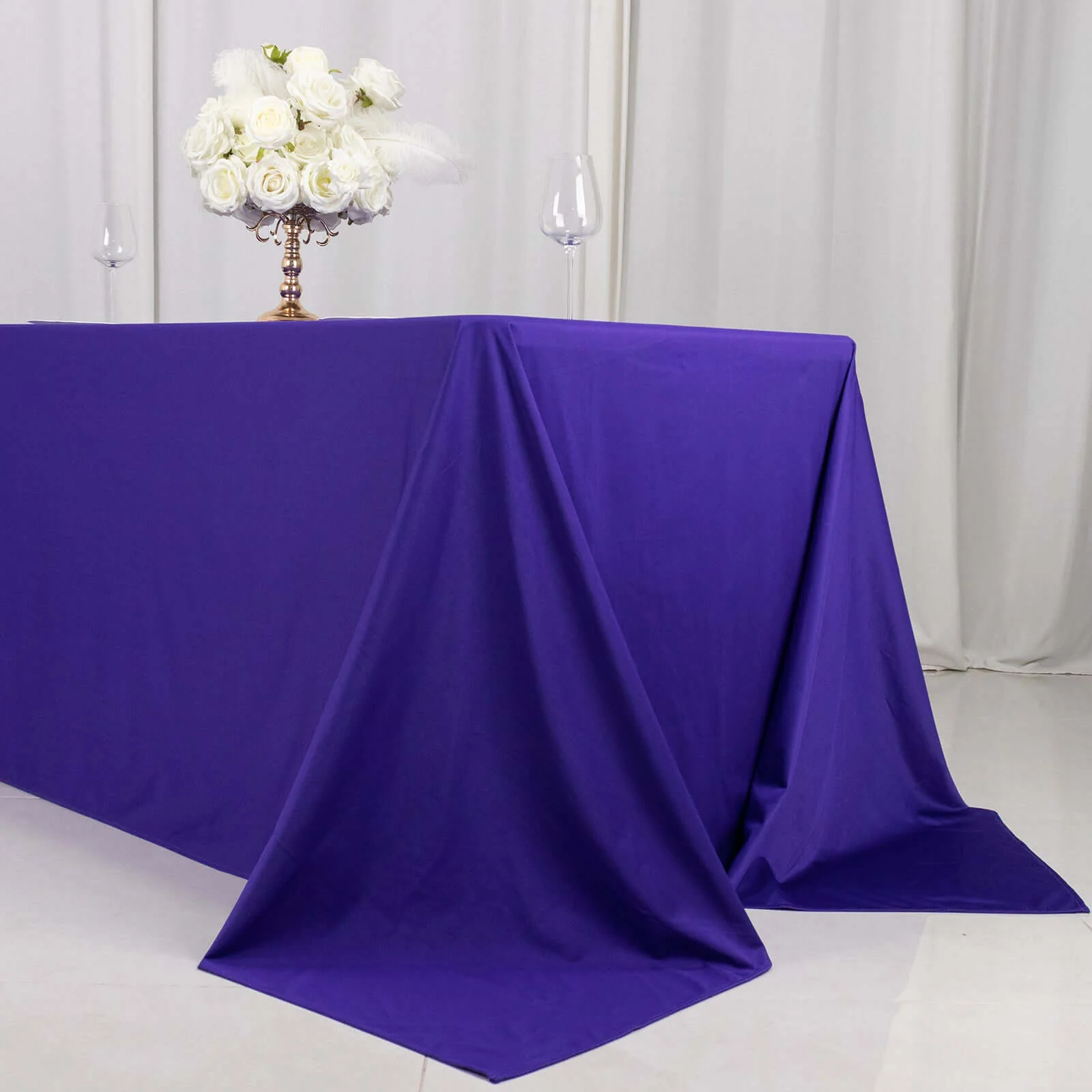 Scuba Rectangular Tablecloth 90"x132" Purple - Seamless Table Cover - Image 10