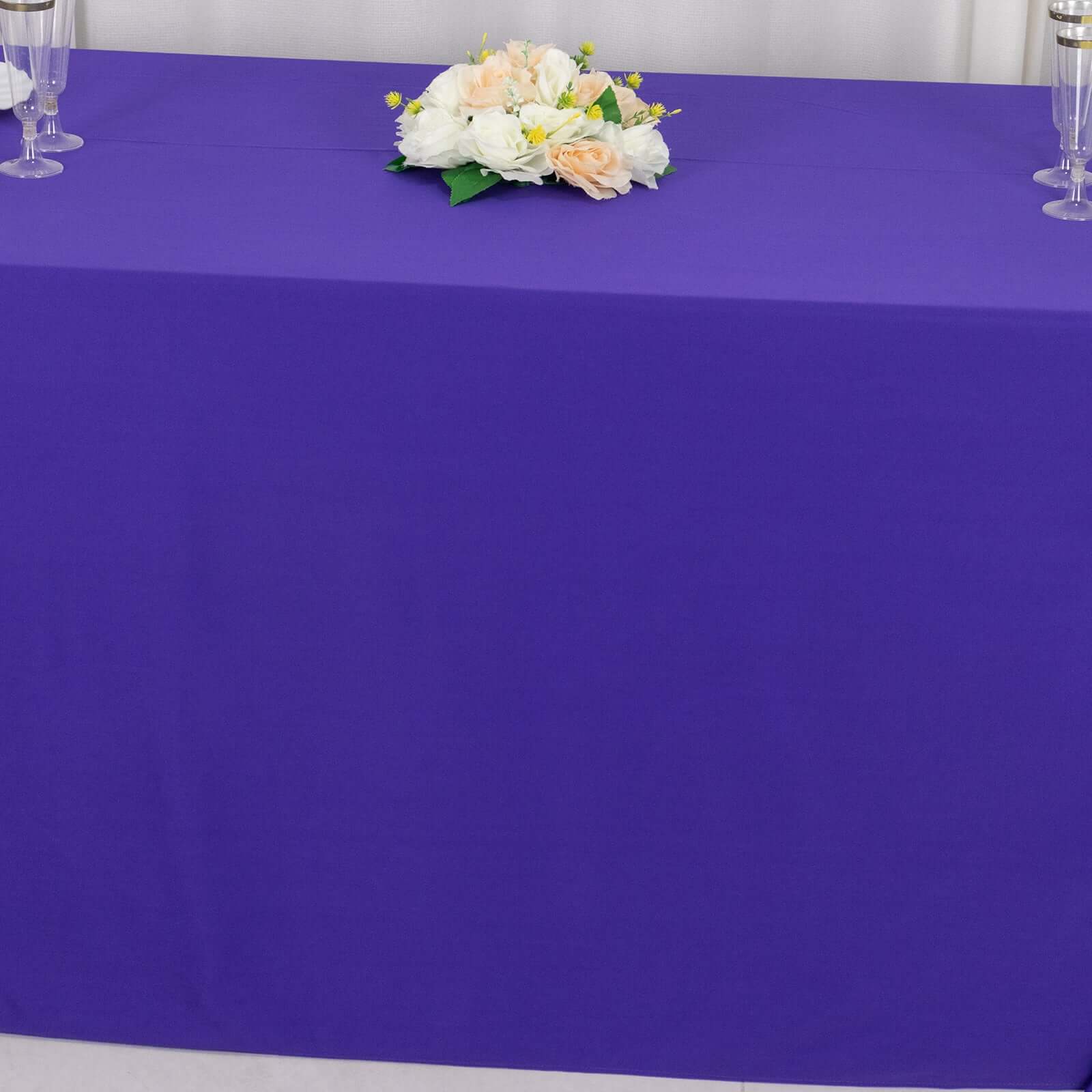Scuba Rectangular Tablecloth 90"x132" Purple - Seamless Table Cover - Image 12