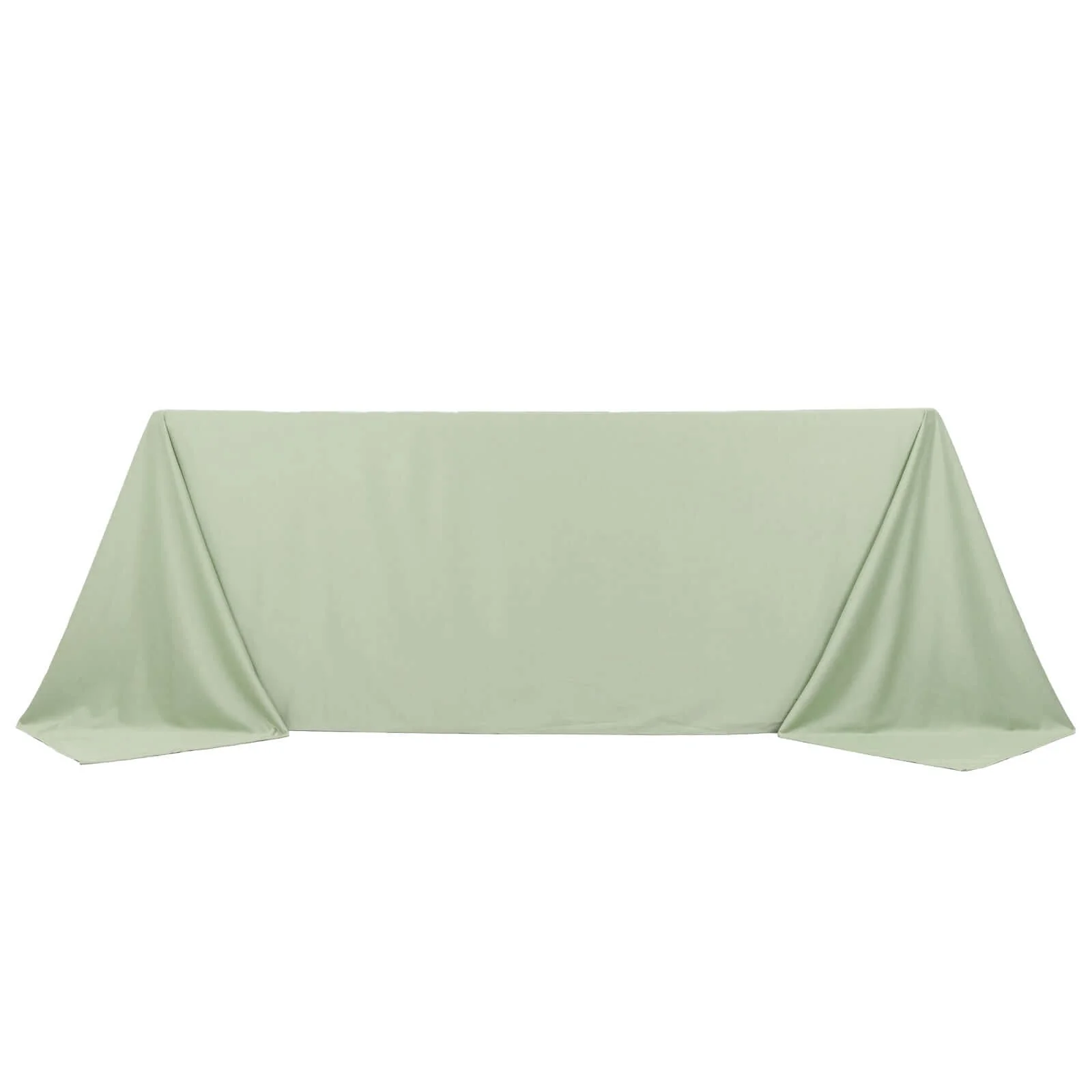 Scuba Rectangular Tablecloth 90"x132" Sage Green - Seamless Table Cover - Image 9