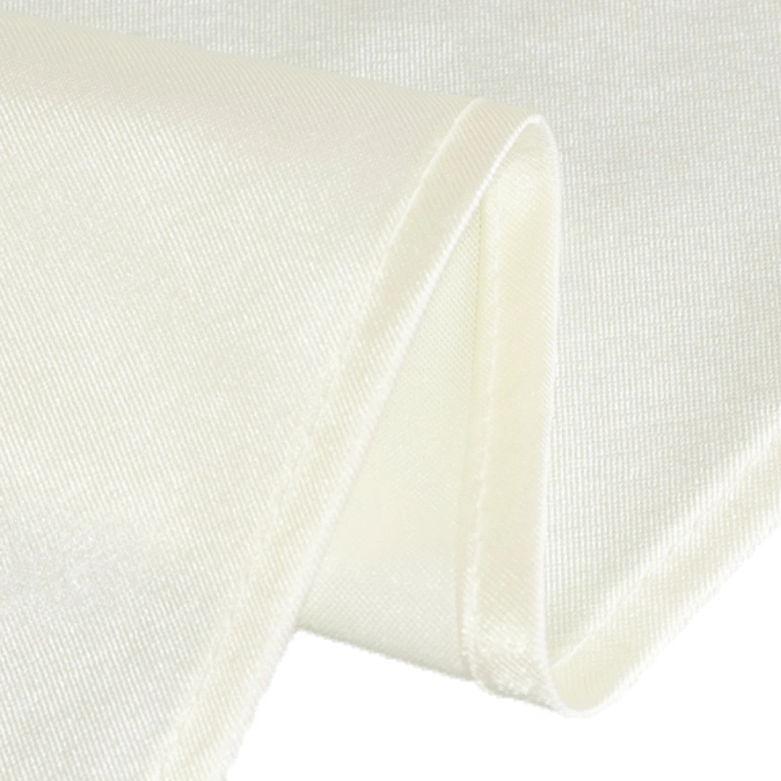 Scuba Round Tablecloth 108" Shimmer Pearl White - Wrinkle Free Table Cover - Image 7