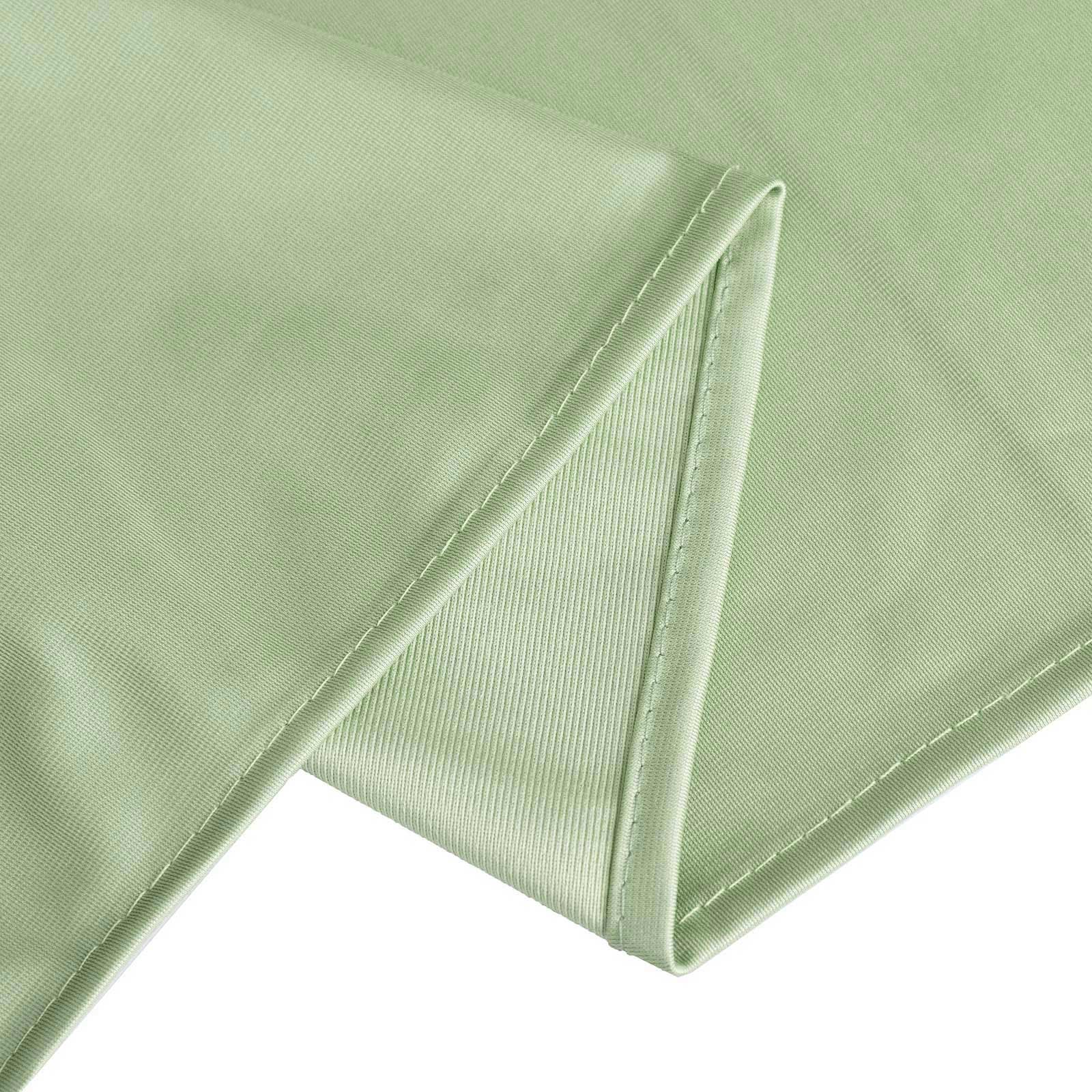 Scuba Round Tablecloth 132" Sage Green - Seamless & Wrinkle Free Table Cover - Image 10